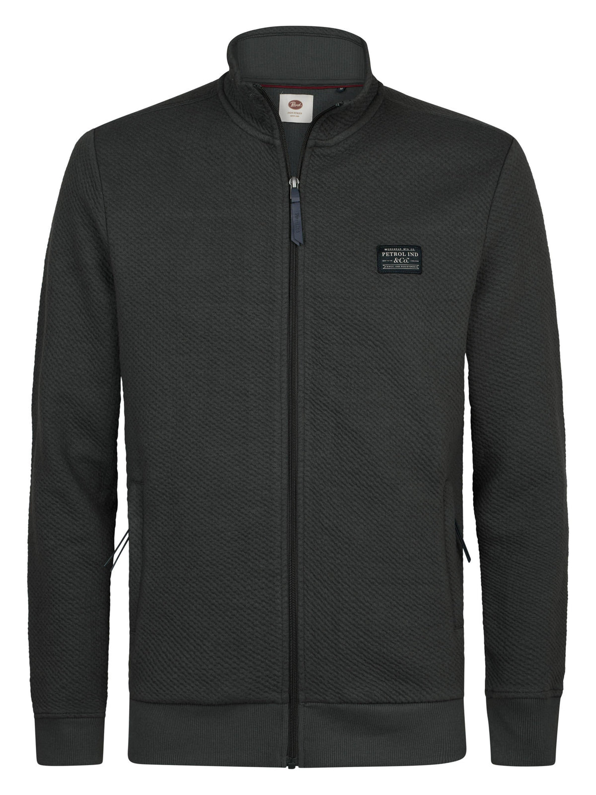 Sweater met rits bij de kraag steelcrest