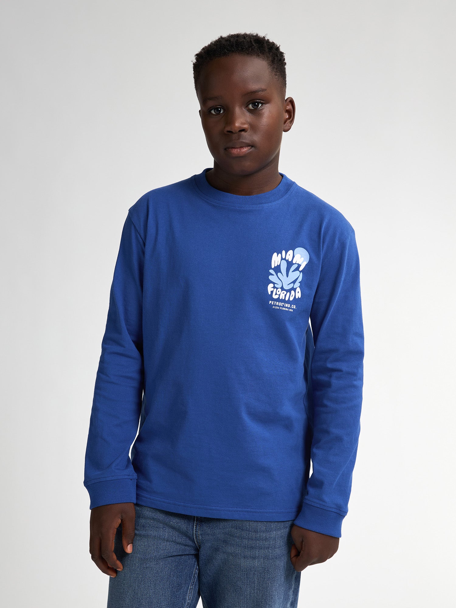 Backprint long-sleeved T-shirt Tropicalia Official Petrol