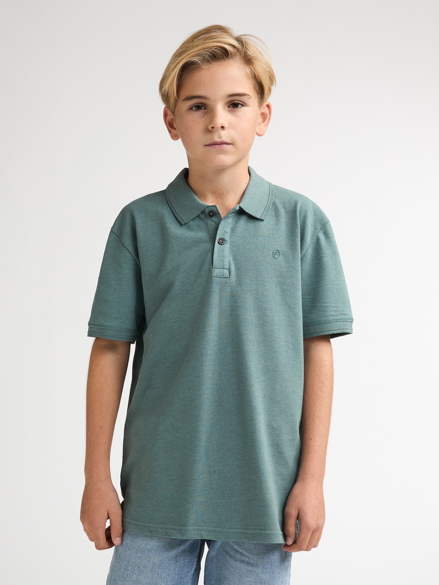 Petrol Industries Boys Polo Short Sleeve Relaxed Fit Oil Green