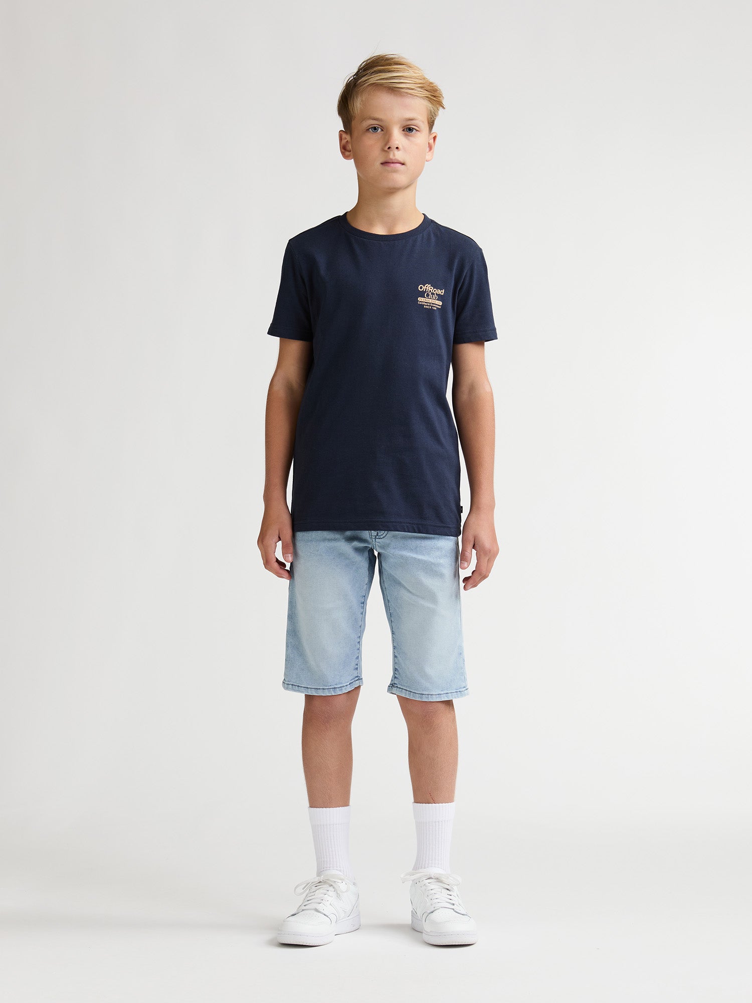Petrol Industries Boys JACKSON - Boys Denim Jogg Short Slim Fit Light Stone