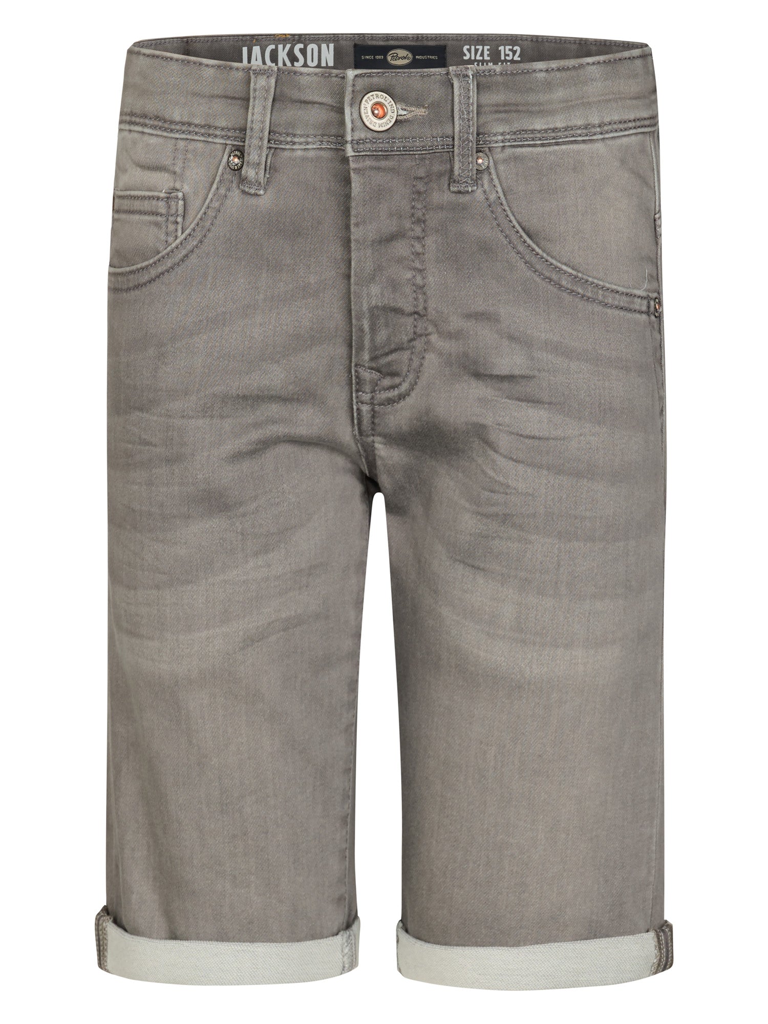 Petrol Industries Boys JACKSON - Boys Denim Jogg Short Slim Fit Light Grey