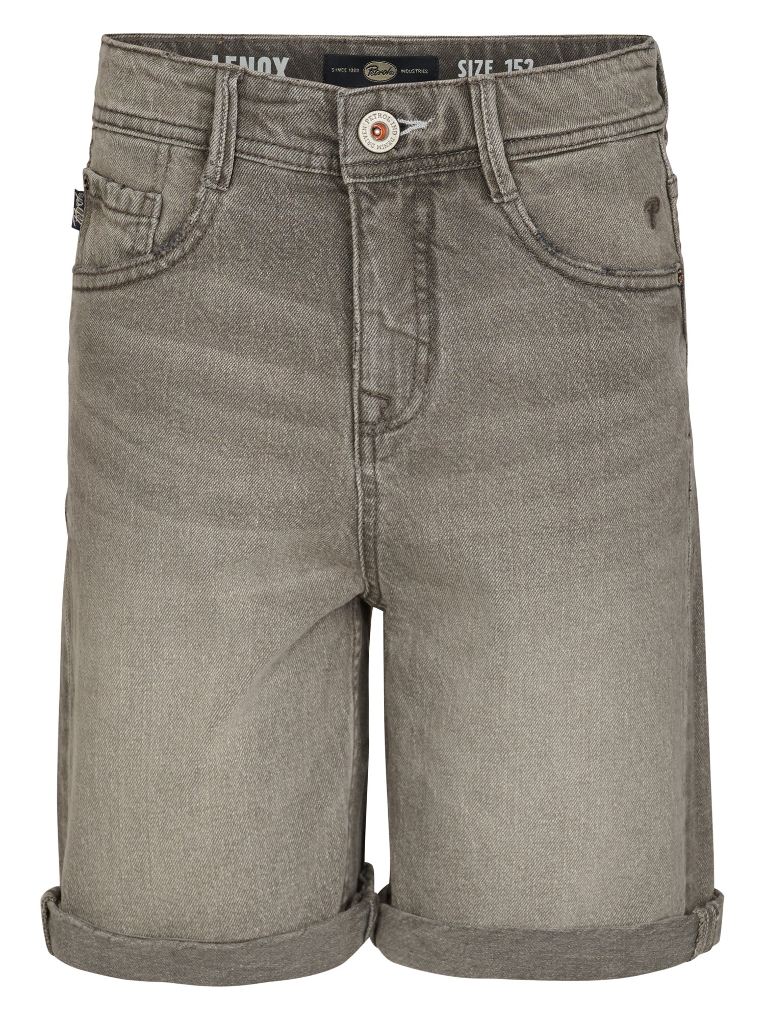 Petrol Industries Boys LENOX - Boys Denim Short Loose Fit Loose Fit Silver Grey
