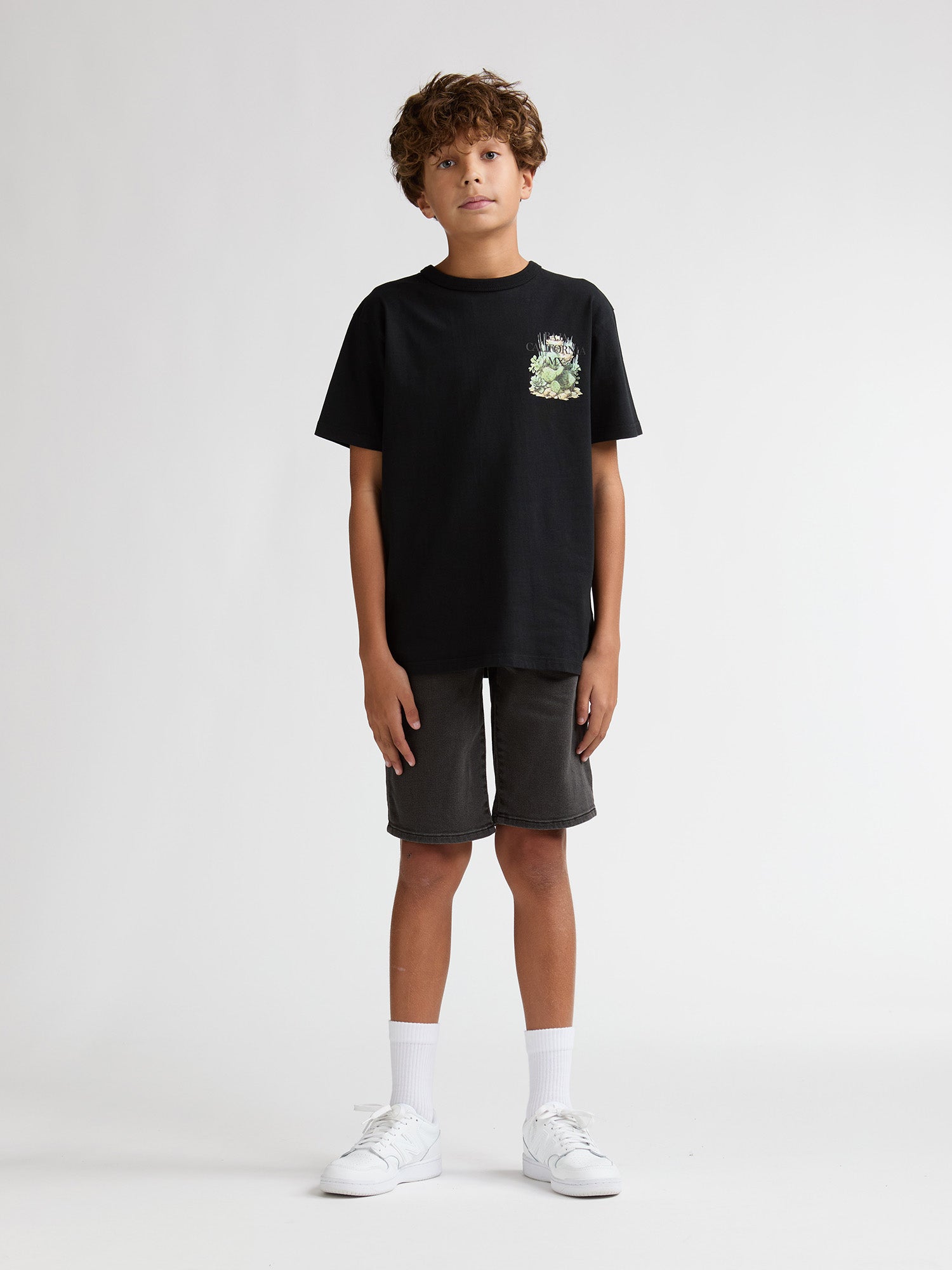 Petrol Industries Boys BASSANO - Boys Denim Short Regular Fit Regular Fit Silver Grey