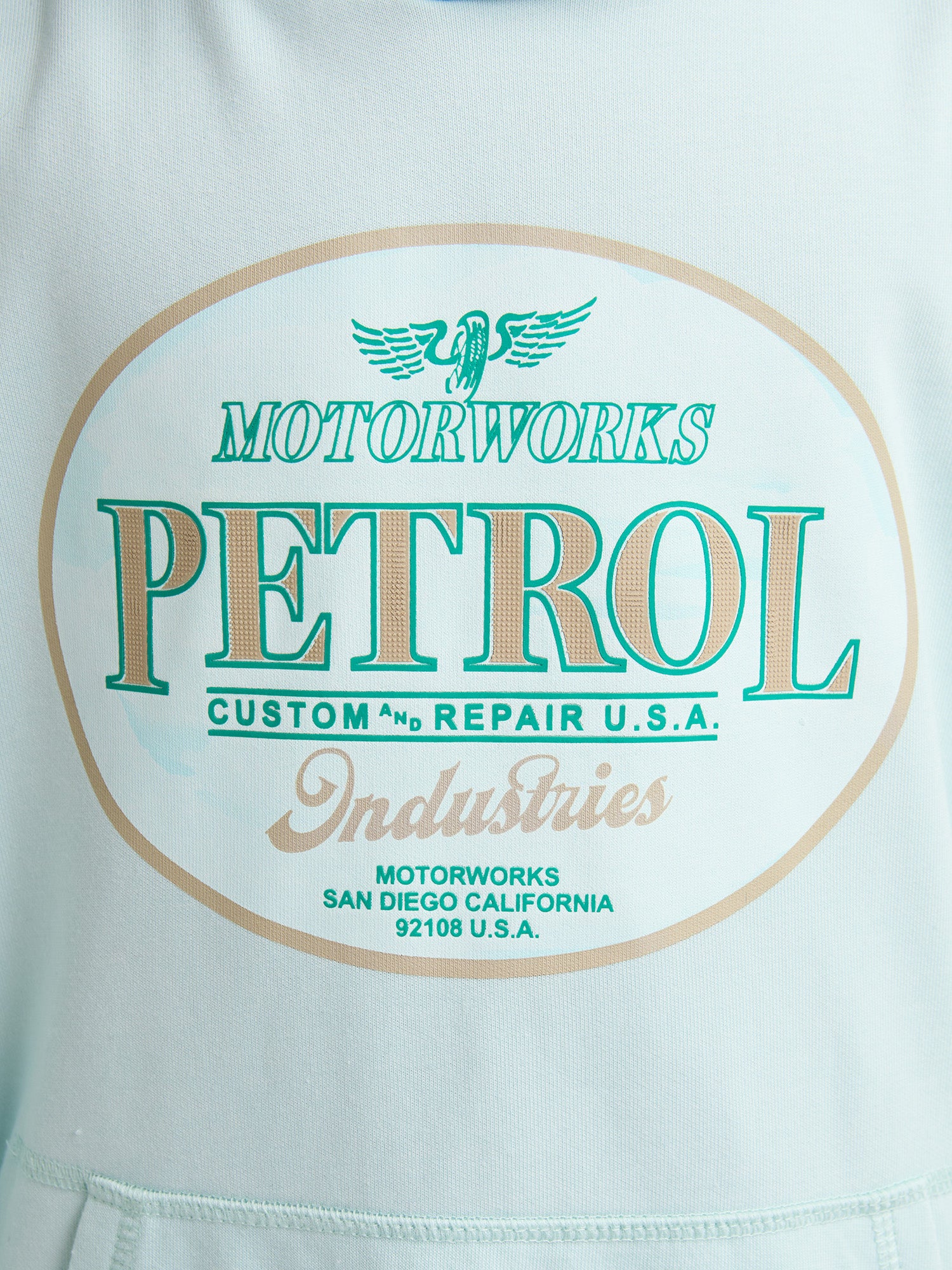 Petrol Industries Boys Sweater Hooded Relaxed Fit Cool Mint