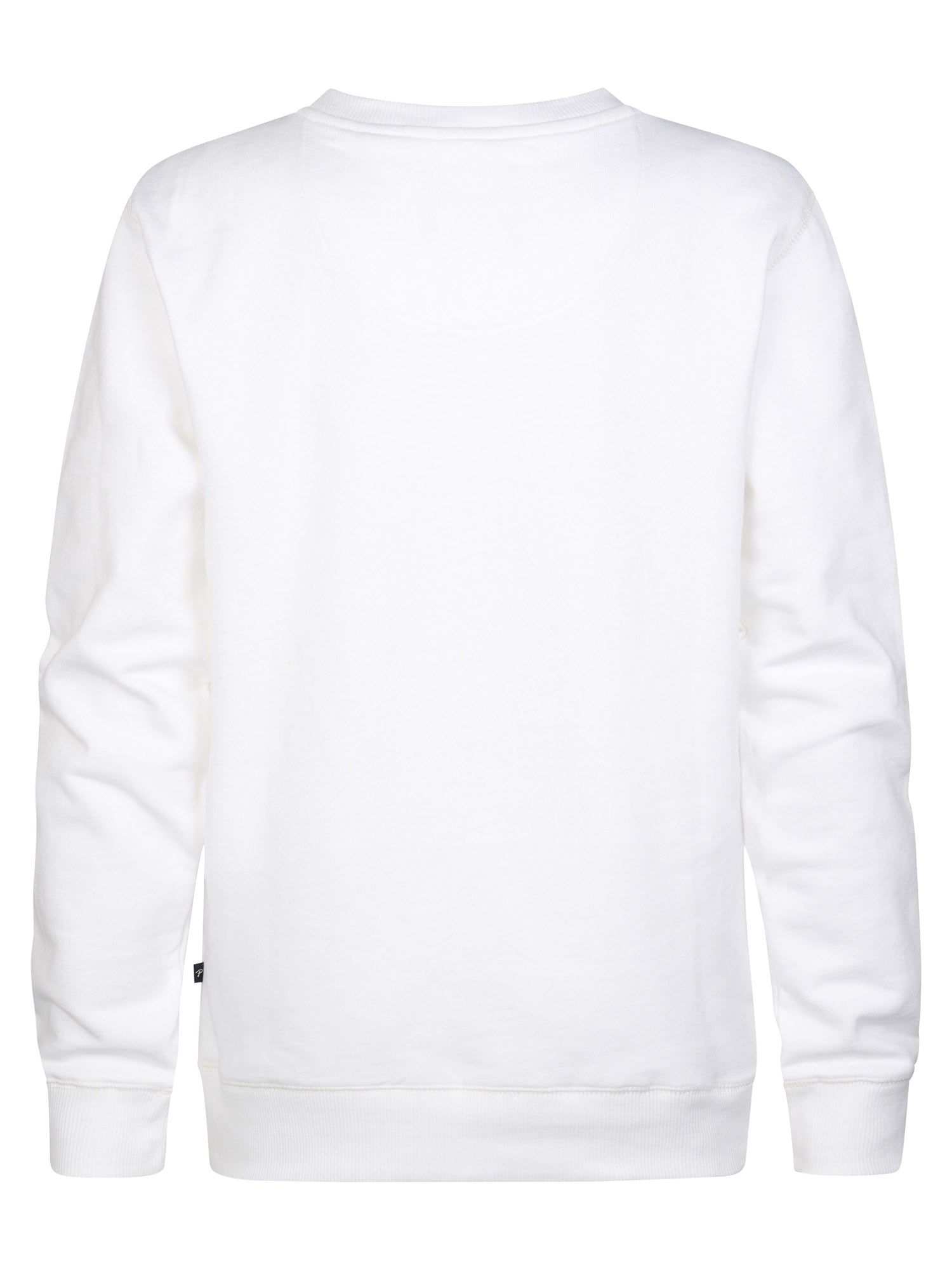 Petrol Industries Boys Sweater Round Neck Print Regular Fit Bright White