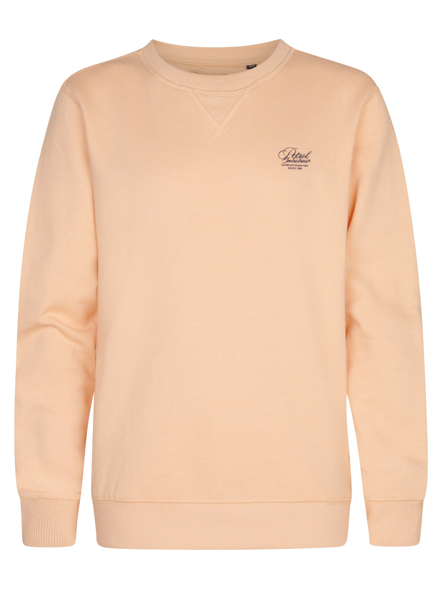 Petrol Industries Boys Sweater Round Neck Print Regular Fit Tropical Orange