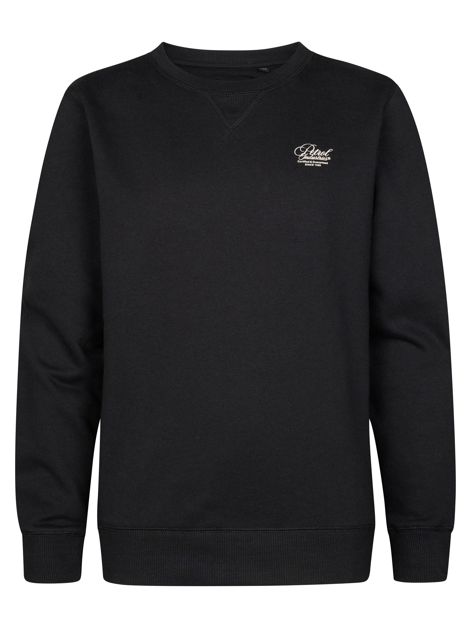 Petrol Industries Boys Sweater Round Neck Print Regular Fit Black