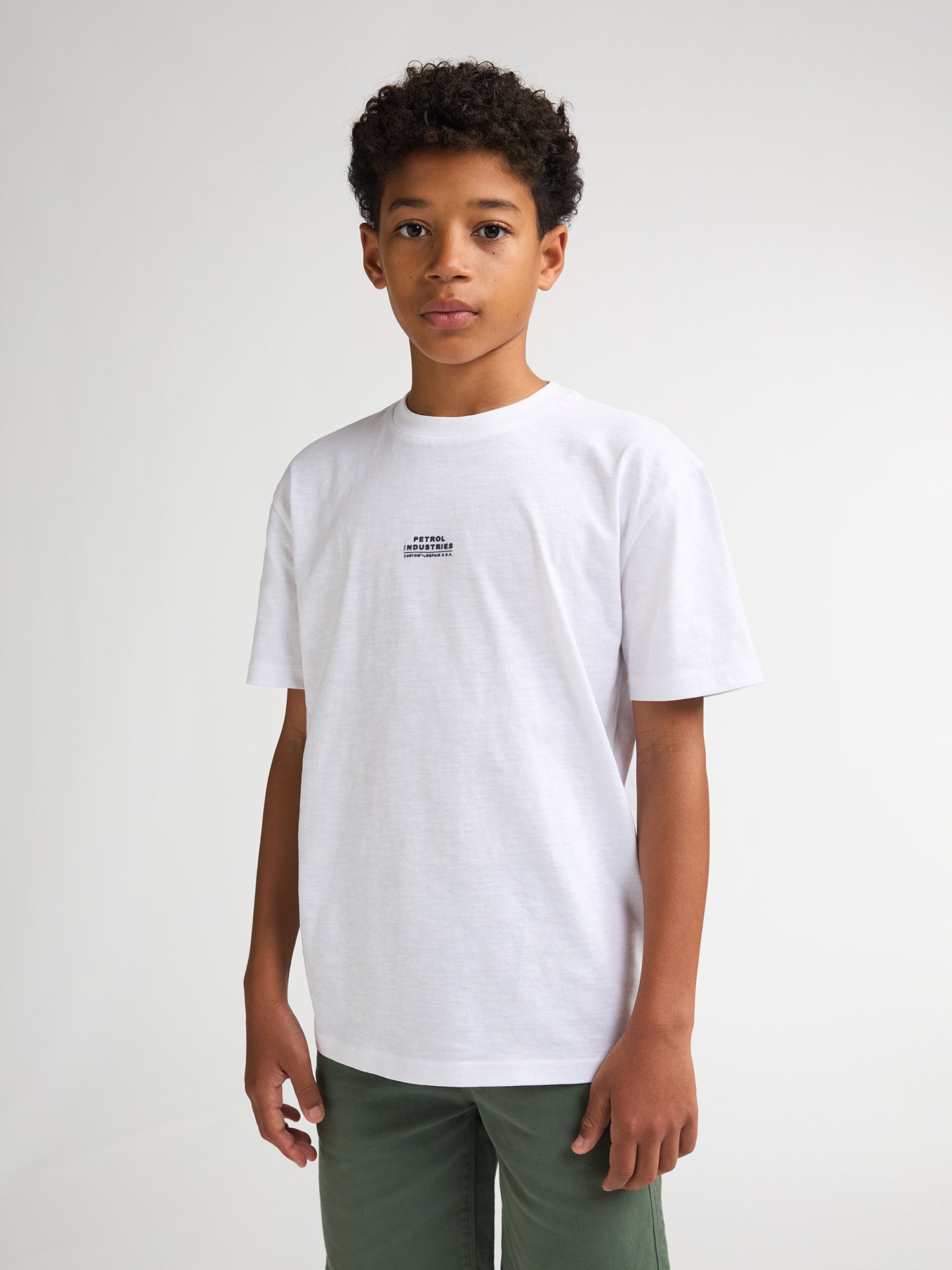 Petrol Industries Boys T-Shirt Short Sleeve Relaxed Fit Bright White