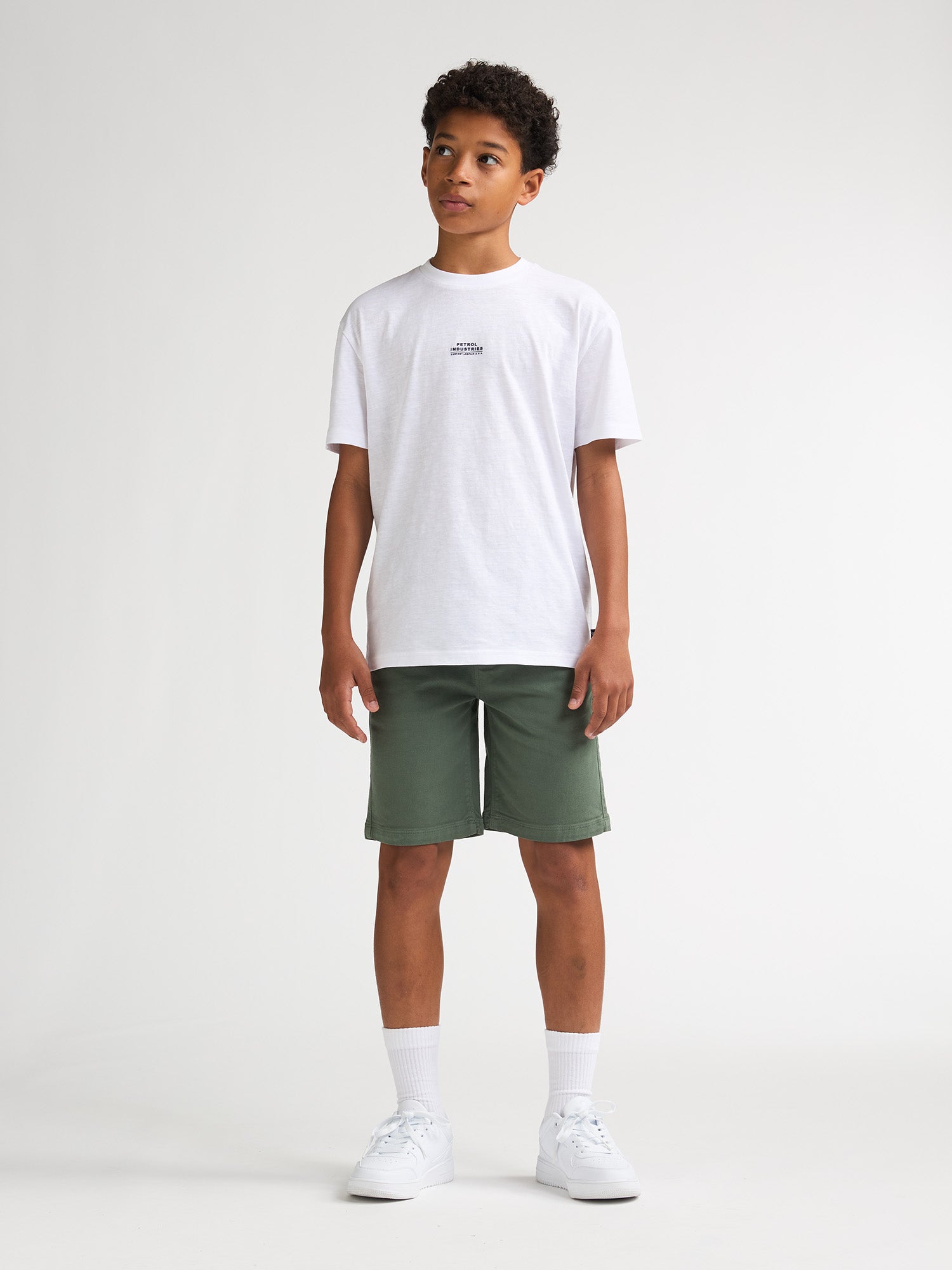 Petrol Industries Boys T-Shirt Short Sleeve Relaxed Fit Bright White