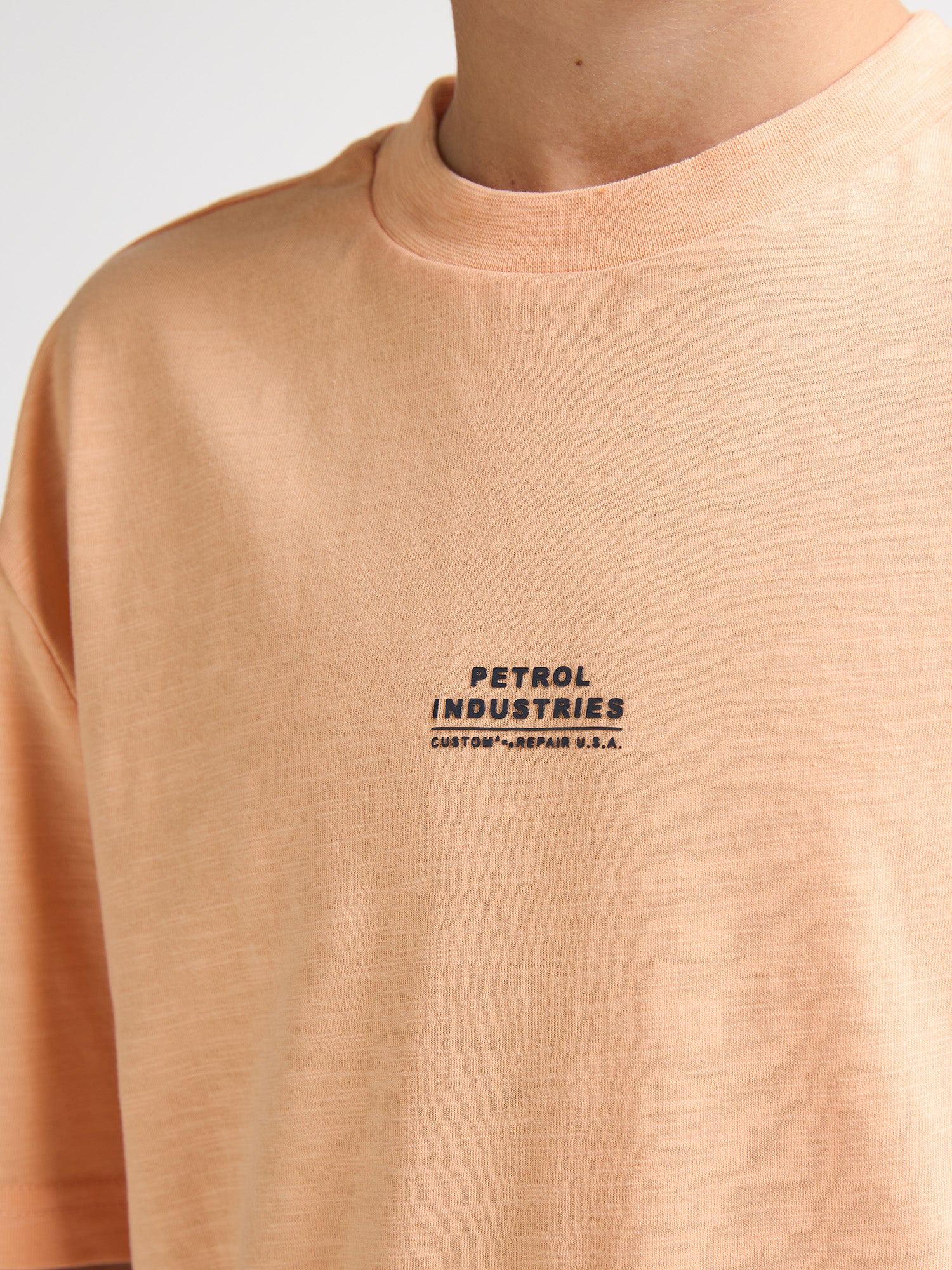 Petrol Industries Boys T-Shirt Short Sleeve Relaxed Fit Tropical Orange