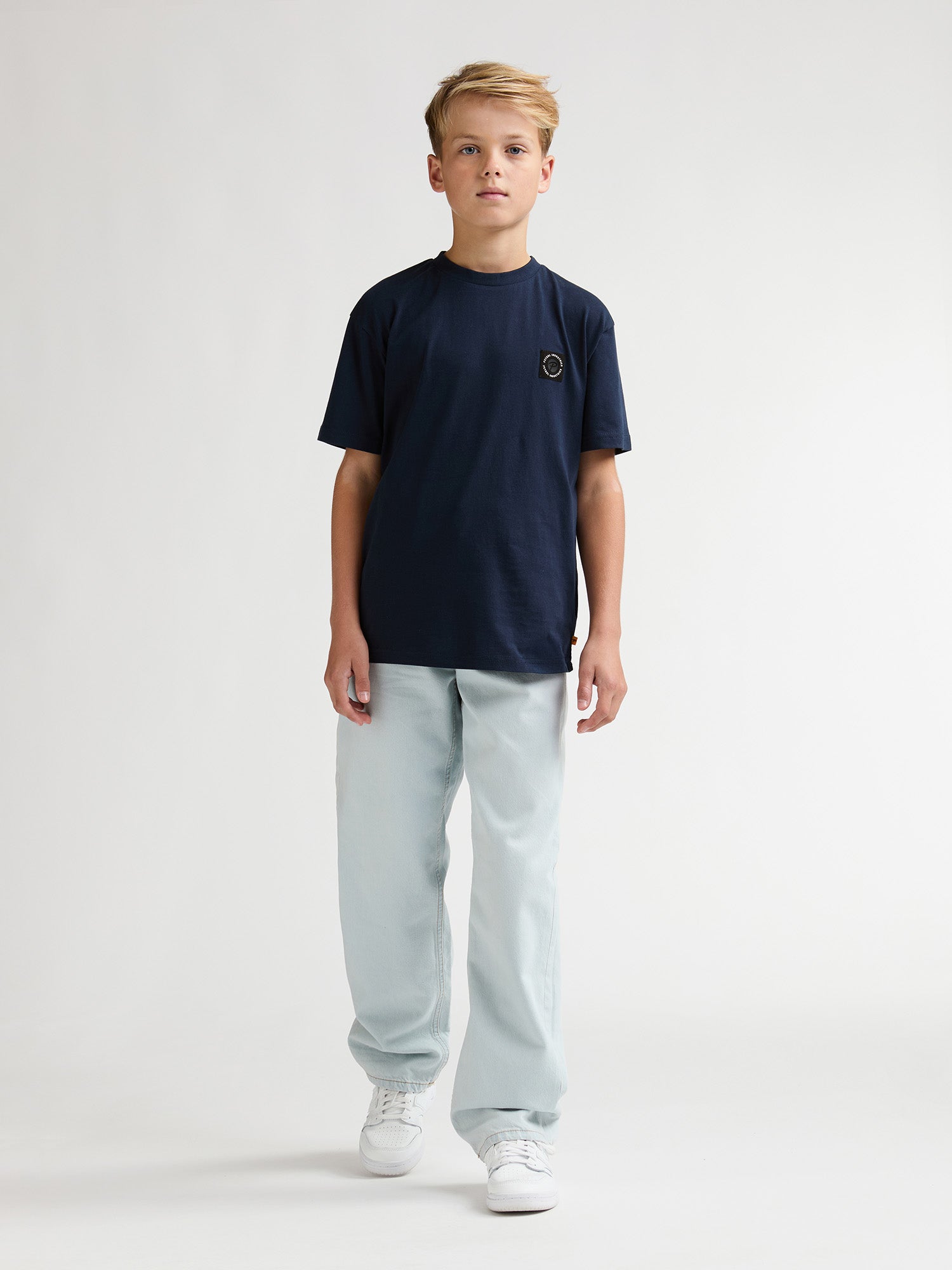 Petrol Industries Boys T-Shirt Short Sleeve Relaxed Fit Navy Blue