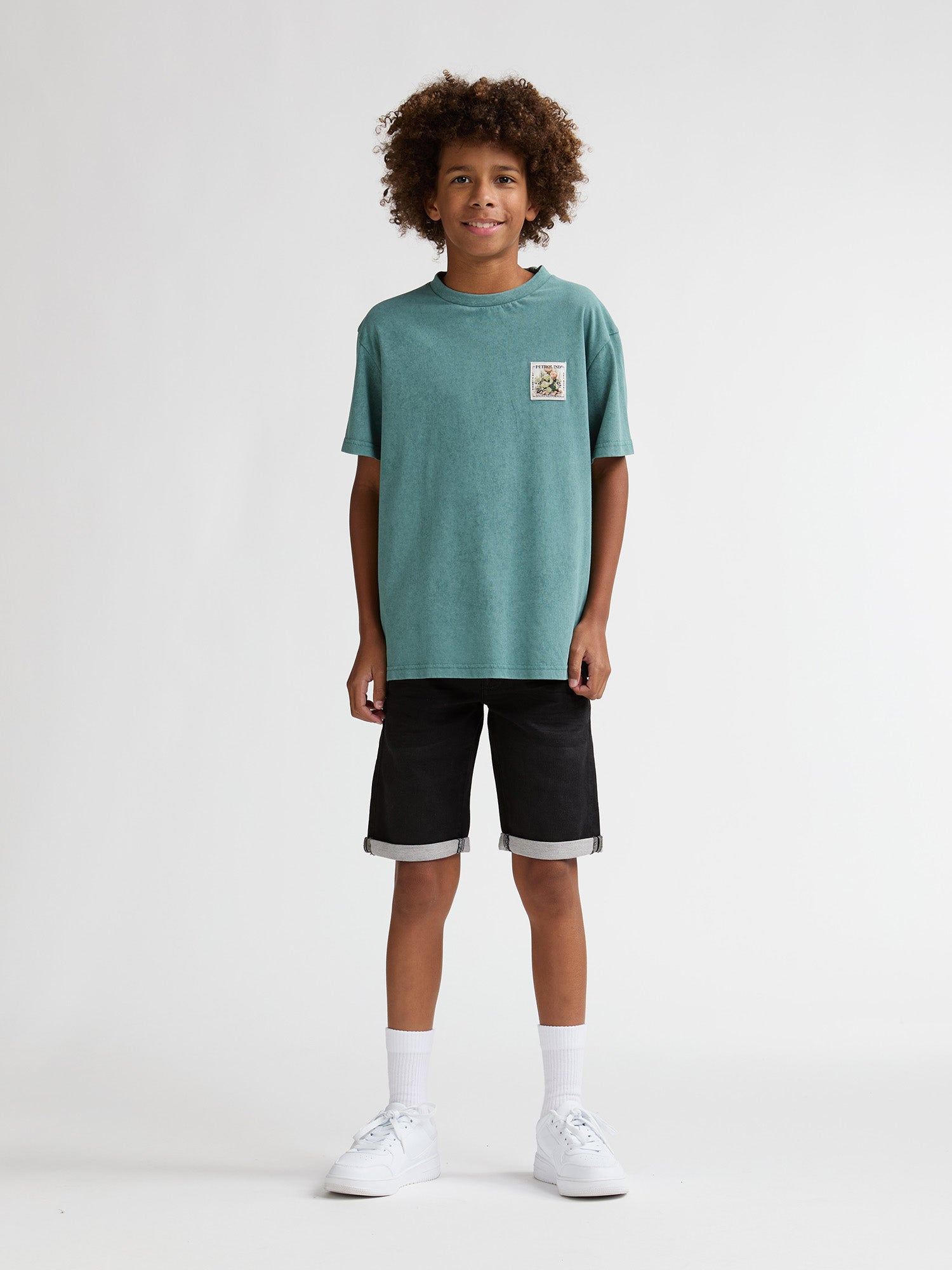 Petrol Industries Boys T-Shirt Short Sleeve Relaxed Fit Oil Green