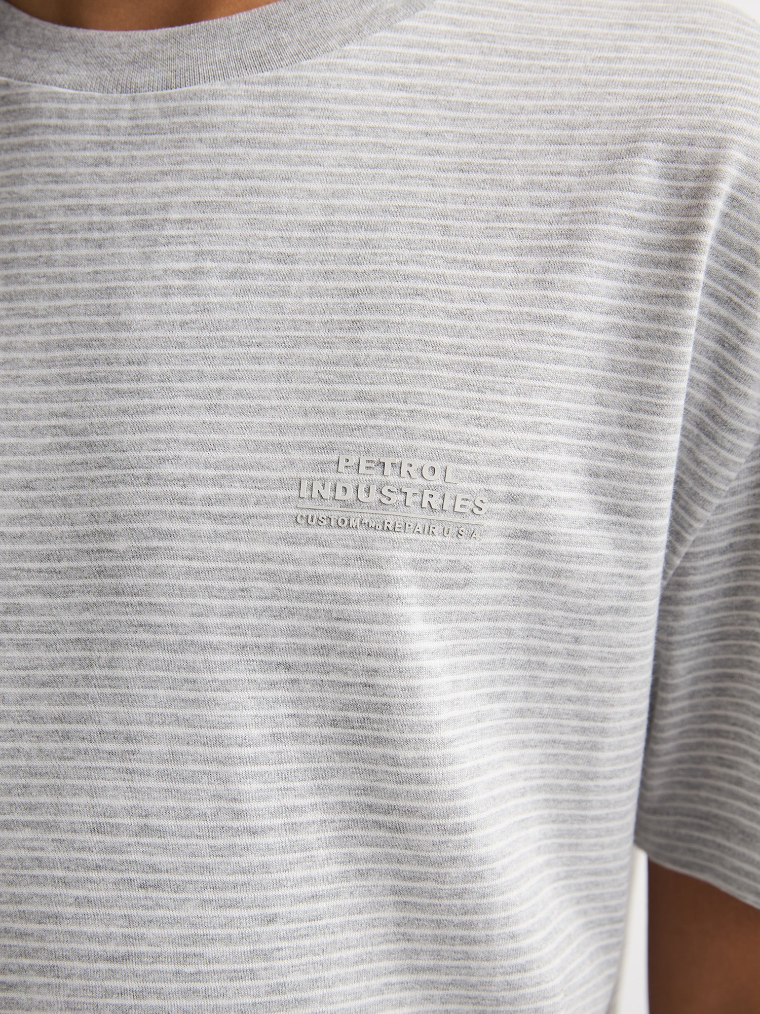 Petrol Industries Boys T-Shirt Short Sleeve Relaxed Fit Antique White Melee