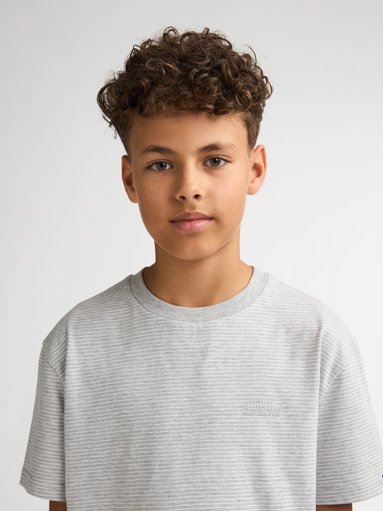 Petrol Industries Boys T-Shirt Short Sleeve Relaxed Fit Antique White Melee