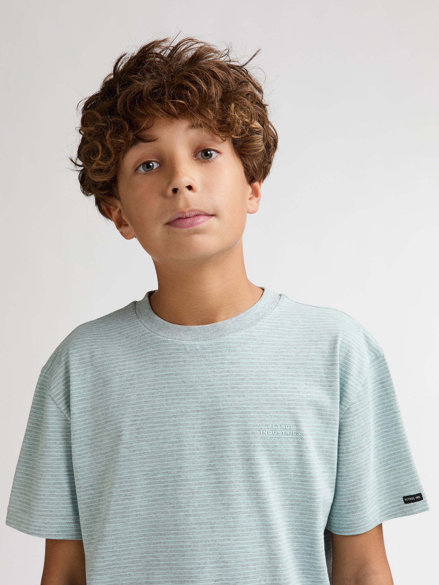 Petrol Industries Boys T-Shirt Short Sleeve Relaxed Fit Cool Mint