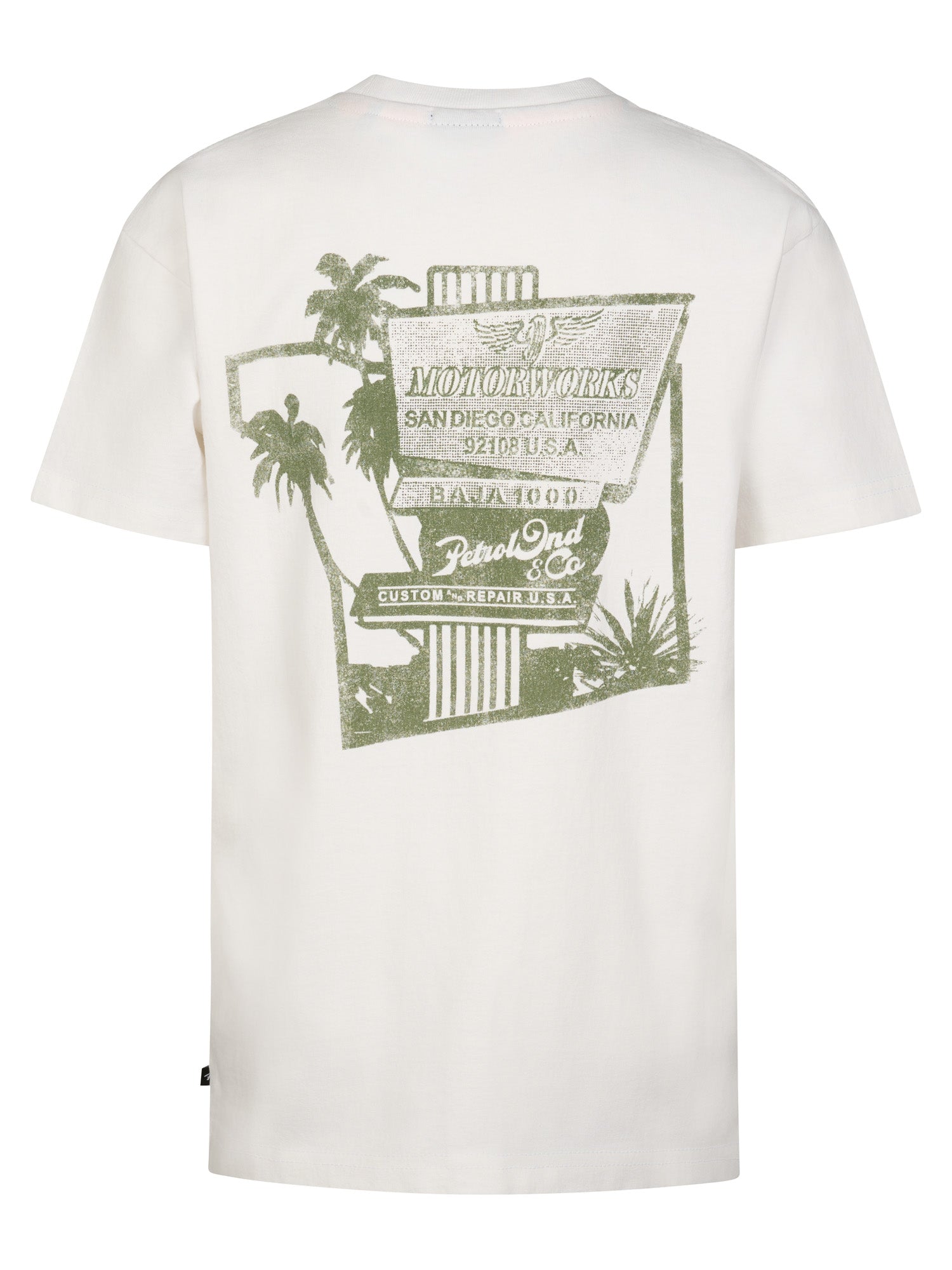 Petrol Industries Boys T-Shirt Short Sleeve Classic Print Relaxed Fit Bright White