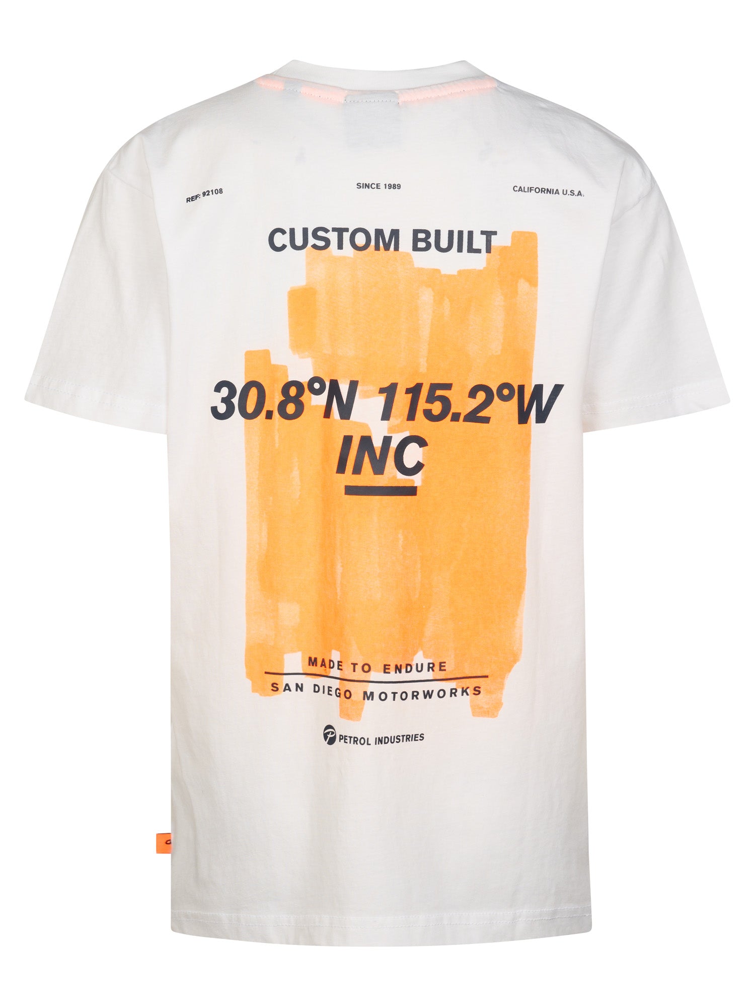 Petrol Industries Boys T-Shirt Short Sleeve Classic Print Relaxed Fit Bright White