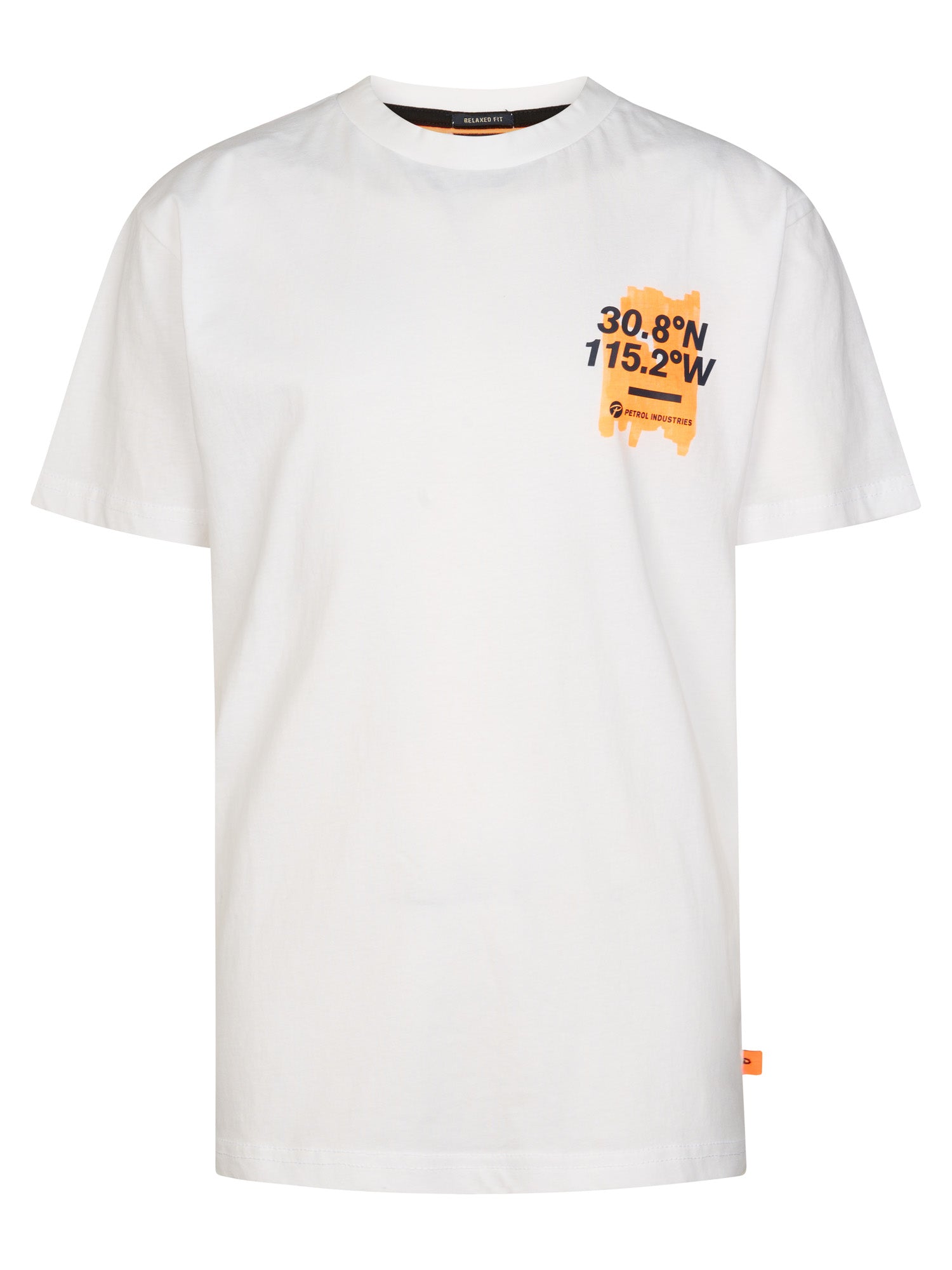 Petrol Industries Boys T-Shirt Short Sleeve Classic Print Relaxed Fit Bright White