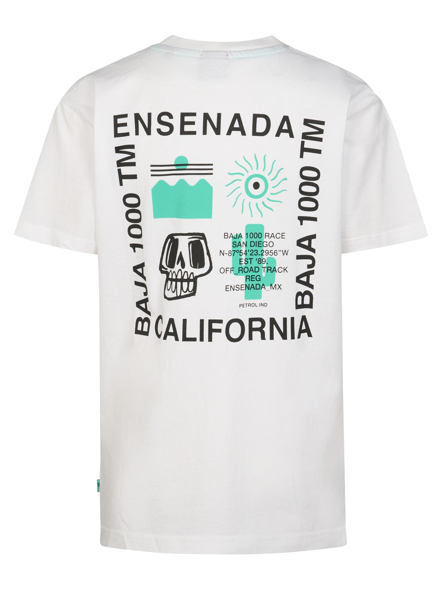 Petrol Industries Boys T-Shirt Short Sleeve Classic Print Relaxed Fit Bright White