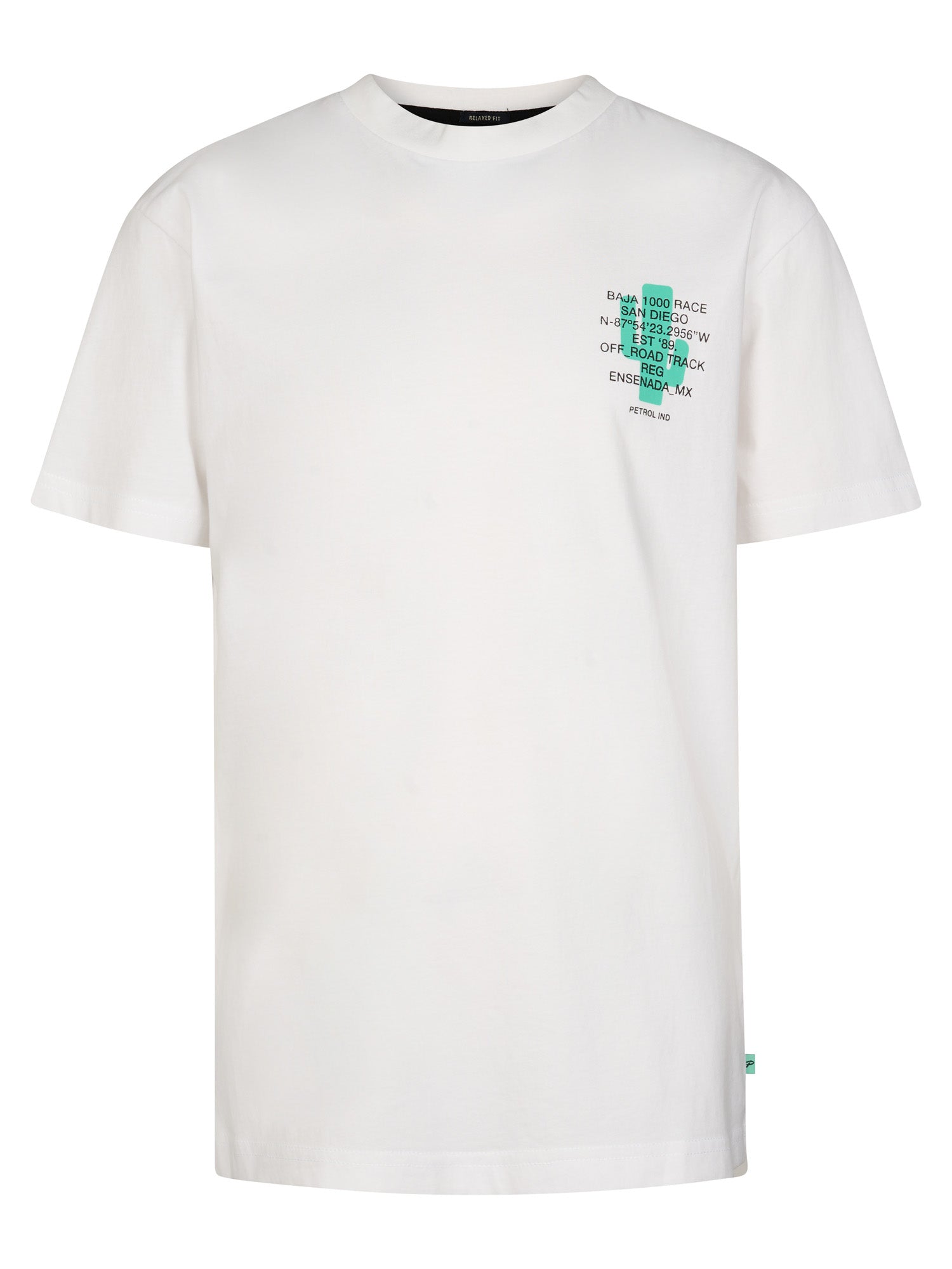 Petrol Industries Boys T-Shirt Short Sleeve Classic Print Relaxed Fit Bright White
