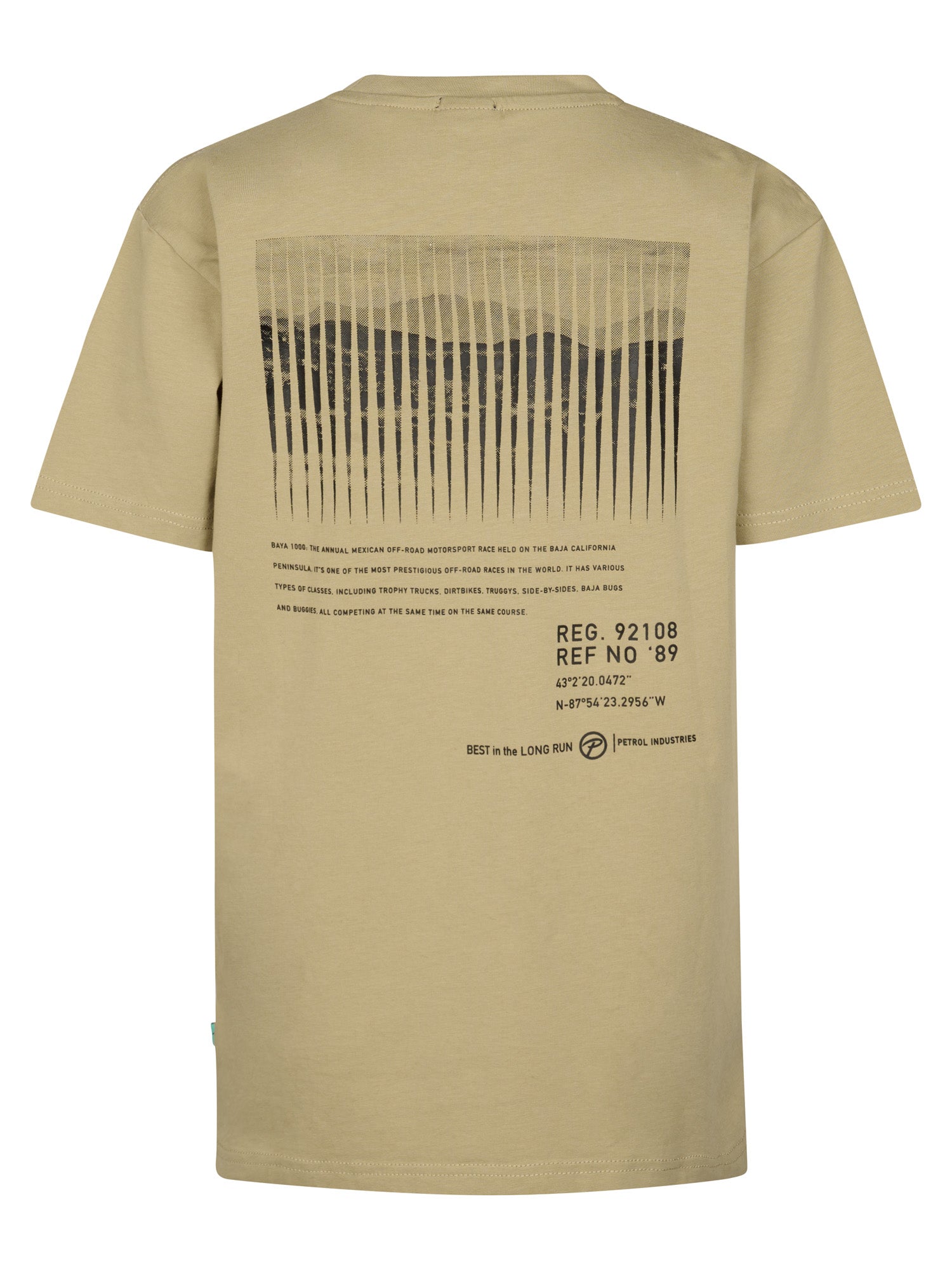 Petrol Industries Boys T-Shirt Short Sleeve Classic Print Relaxed Fit Light Tan