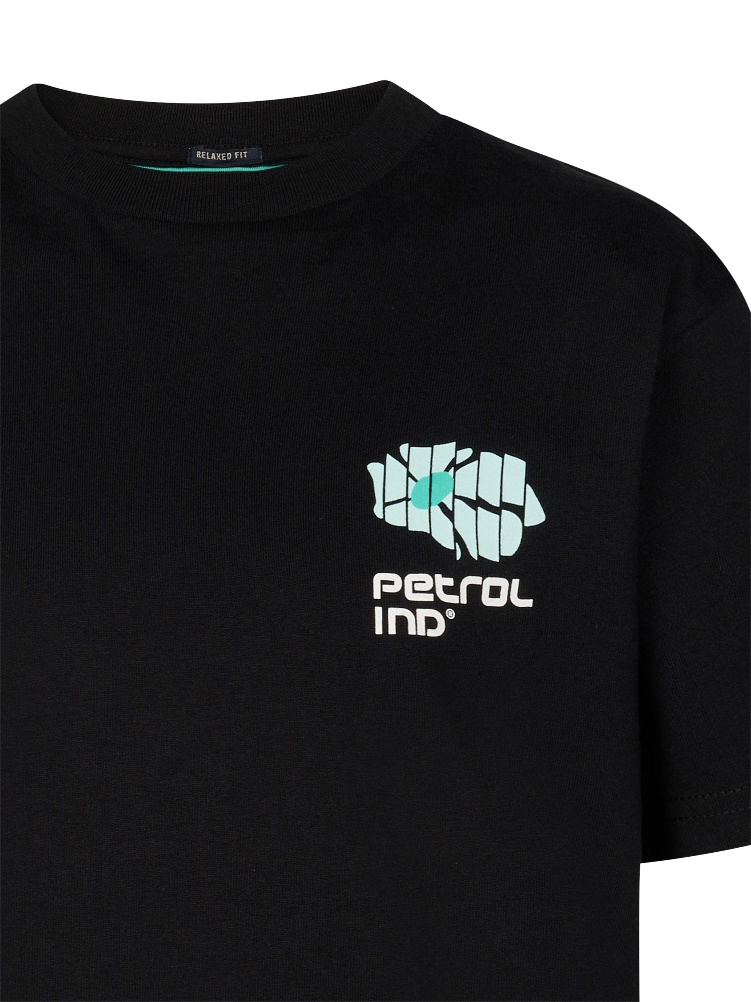 Petrol Industries Boys T-Shirt Short Sleeve Classic Print Relaxed Fit Black
