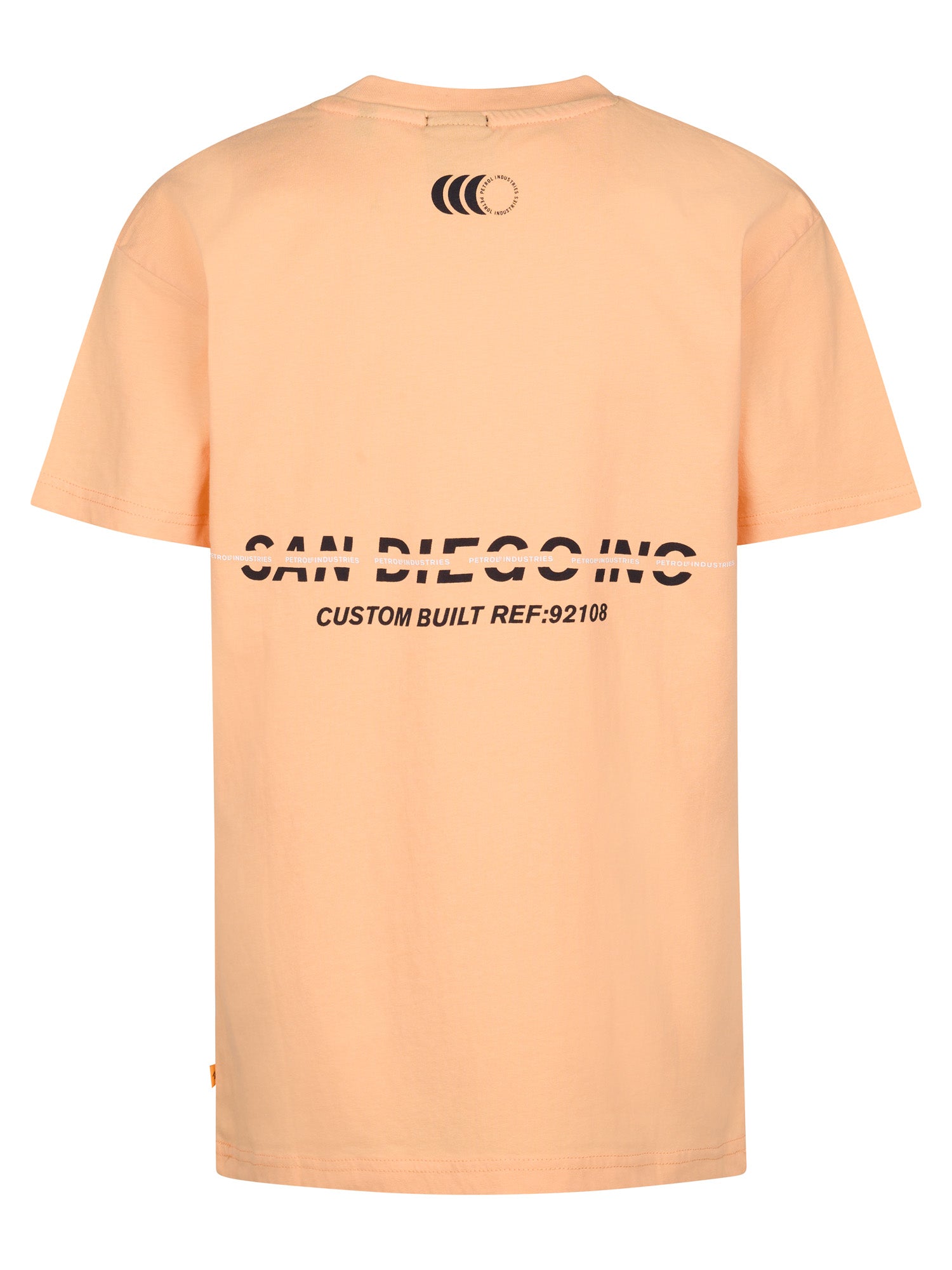 Petrol Industries Boys T-Shirt Short Sleeve Classic Print Relaxed Fit Tropical Orange