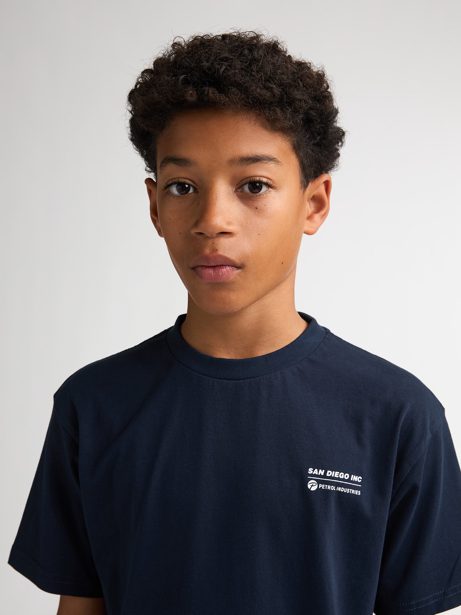 Petrol Industries Boys T-Shirt Short Sleeve Classic Print Relaxed Fit Navy Blue