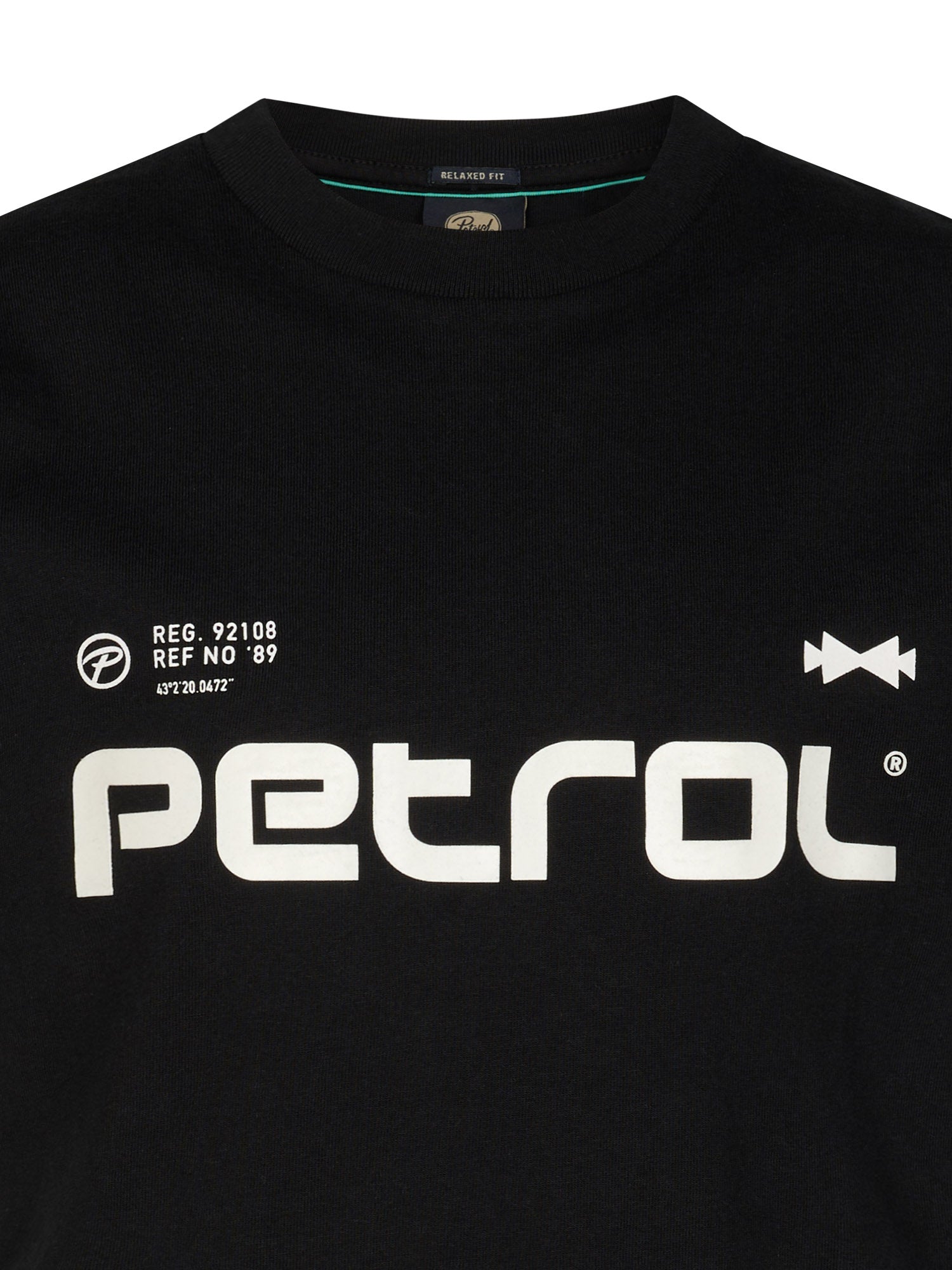 Petrol Industries Boys T-Shirt Short Sleeve Classic Print Relaxed Fit Black