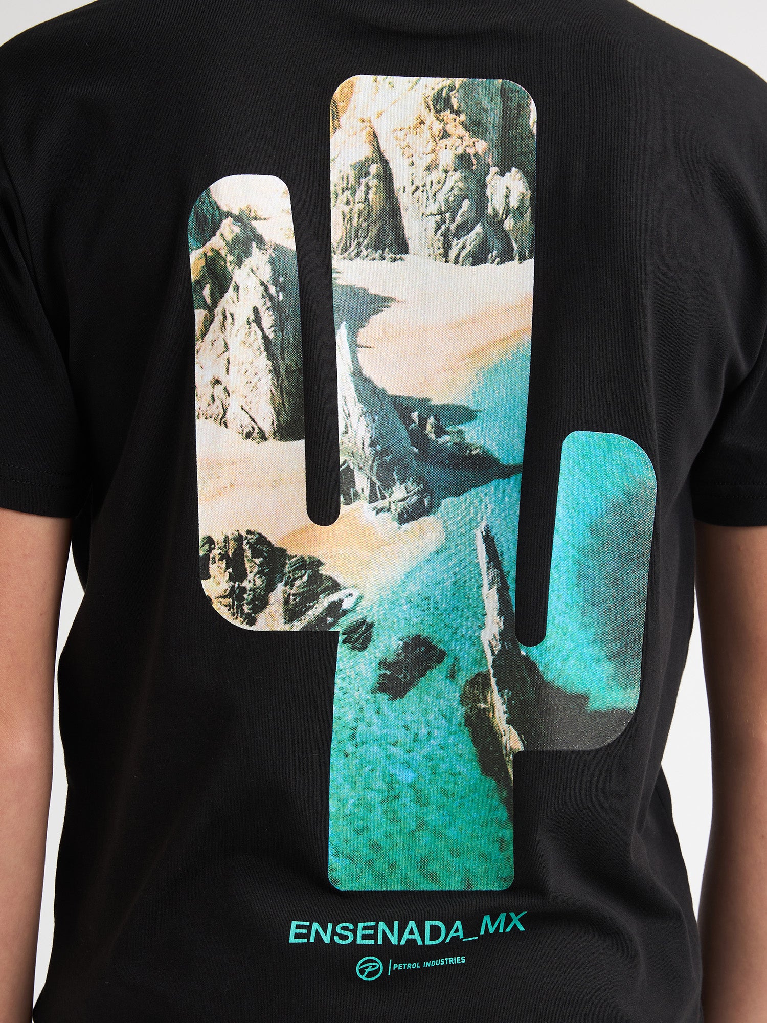 Petrol Industries Boys T-Shirt Short Sleeve Classic Print Relaxed Fit Black