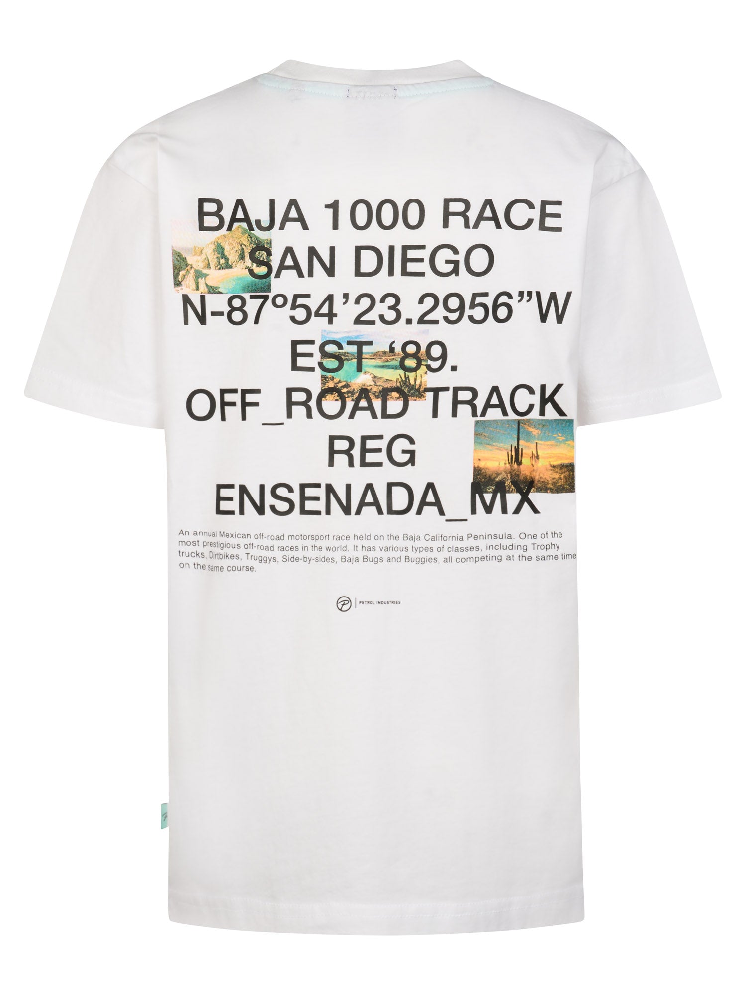 Petrol Industries Boys T-Shirt Short Sleeve Classic Print Relaxed Fit Bright White