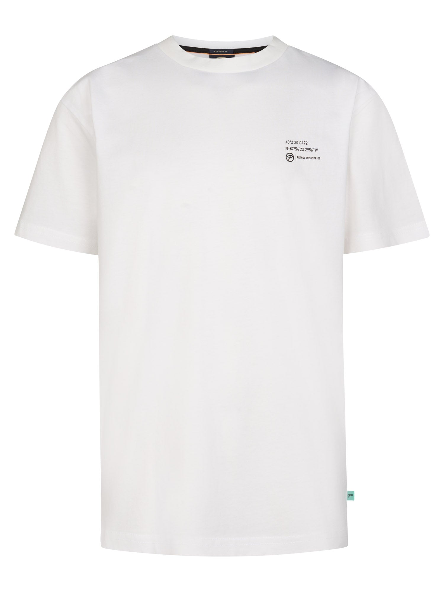 Petrol Industries Boys T-Shirt Short Sleeve Classic Print Relaxed Fit Bright White