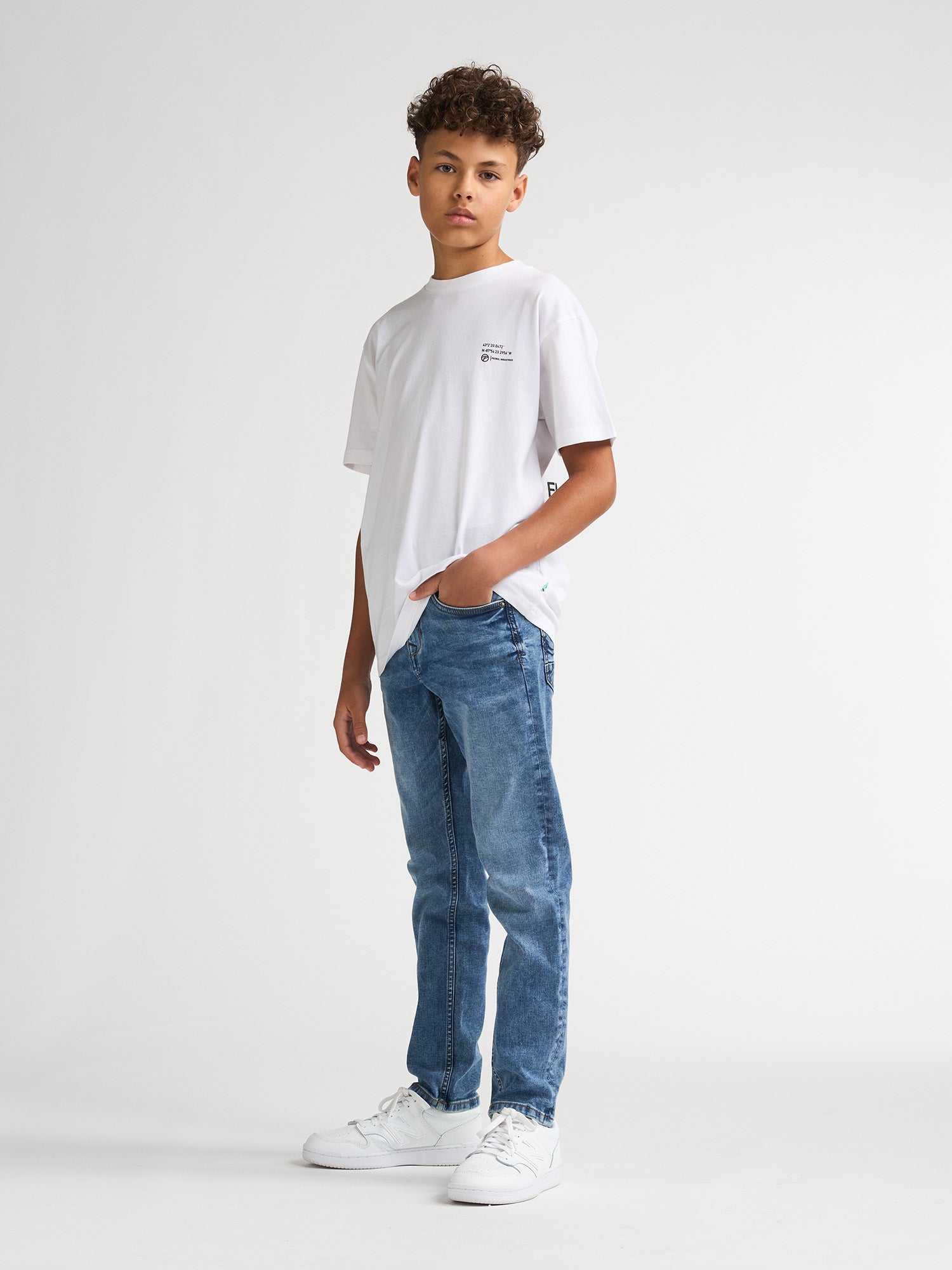 Petrol Industries Boys T-Shirt Short Sleeve Classic Print Relaxed Fit Bright White