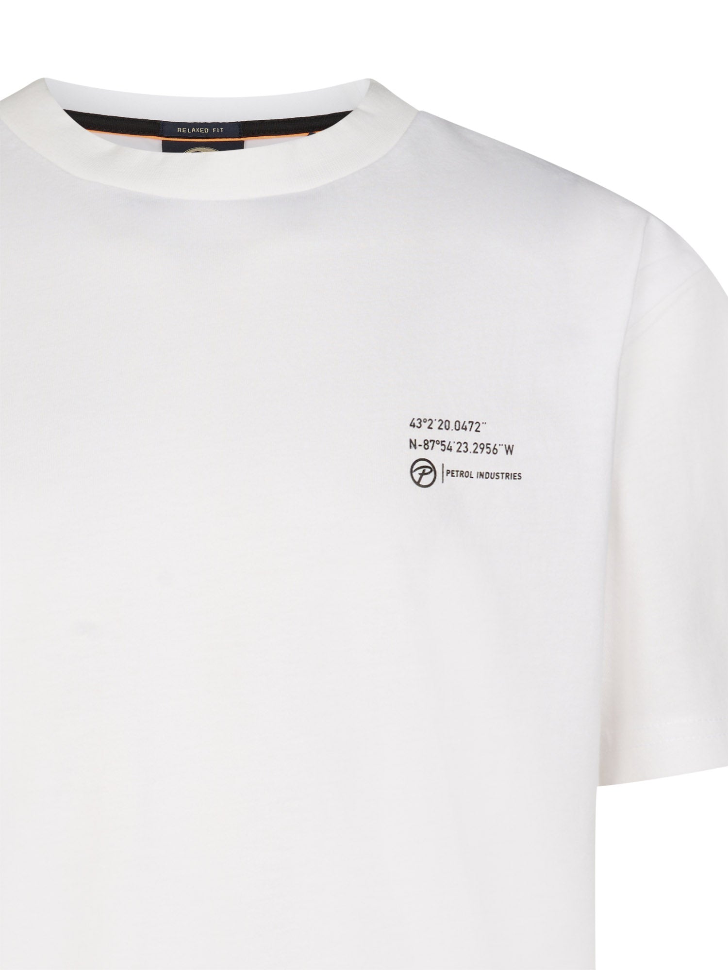 Petrol Industries Boys T-Shirt Short Sleeve Classic Print Relaxed Fit Bright White