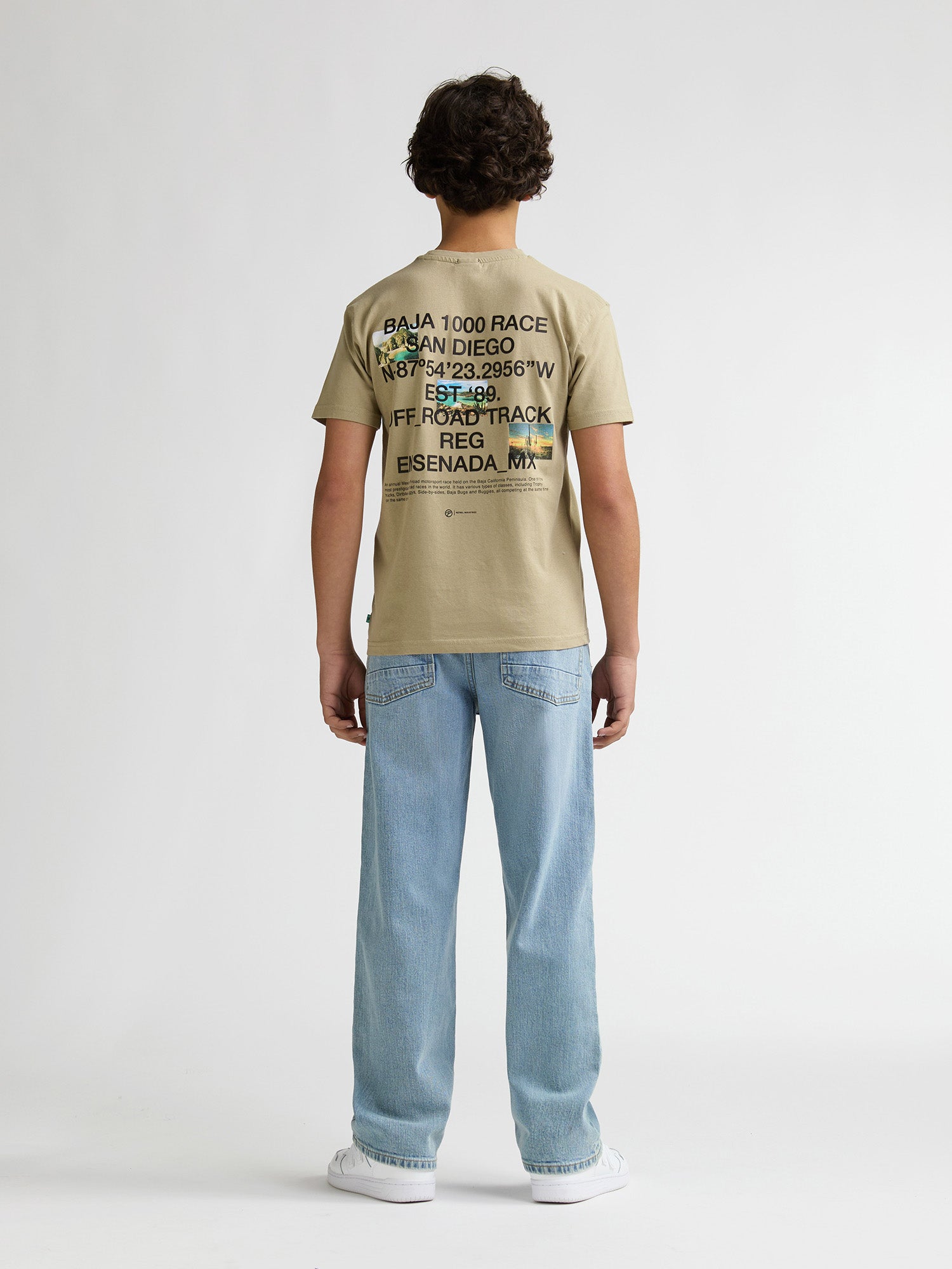 Petrol Industries Boys T-Shirt Short Sleeve Classic Print Relaxed Fit Light Tan