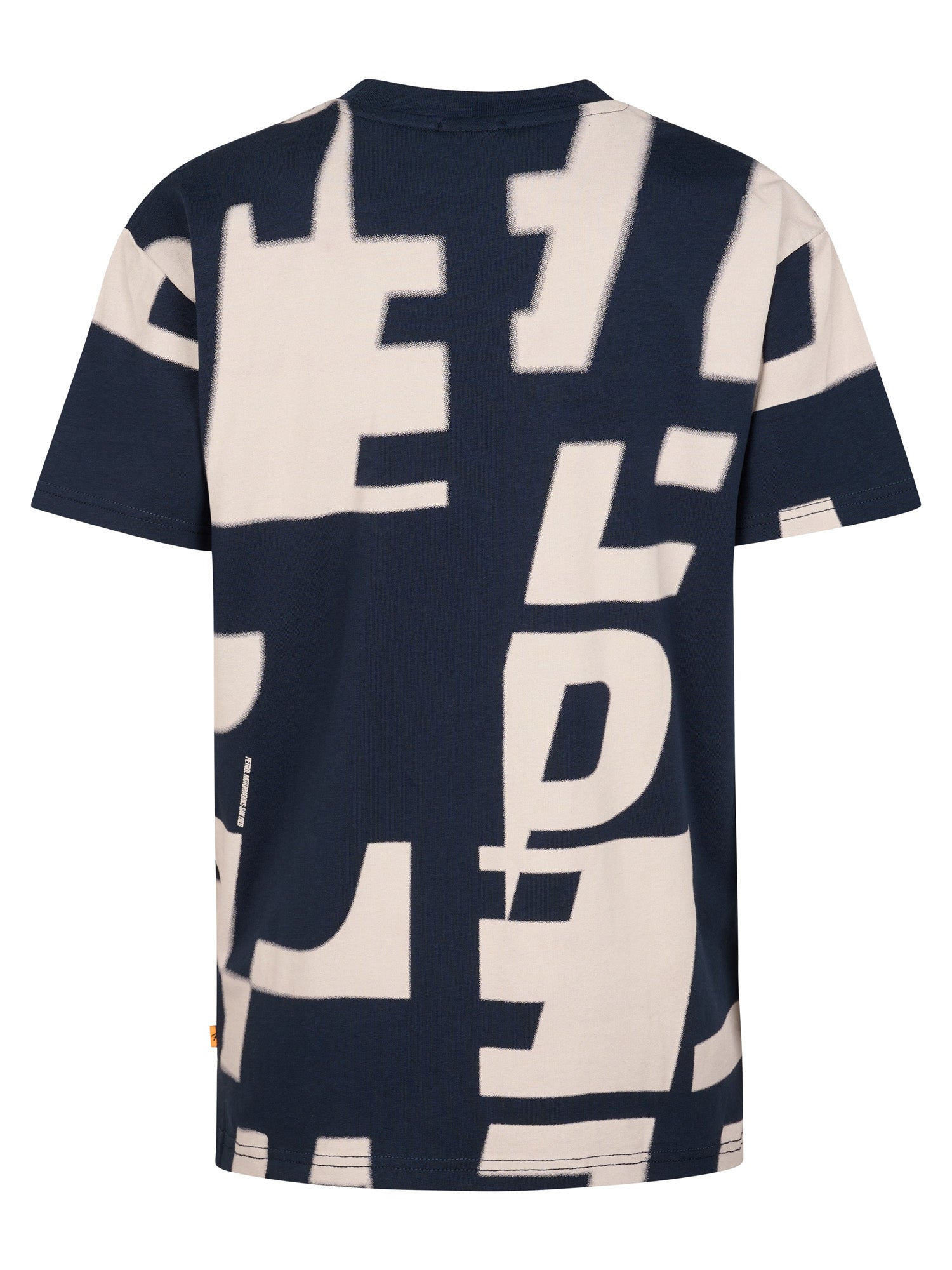 Petrol Industries Boys T-Shirt Short Sleeve All-Over Print Relaxed Fit Navy Blue