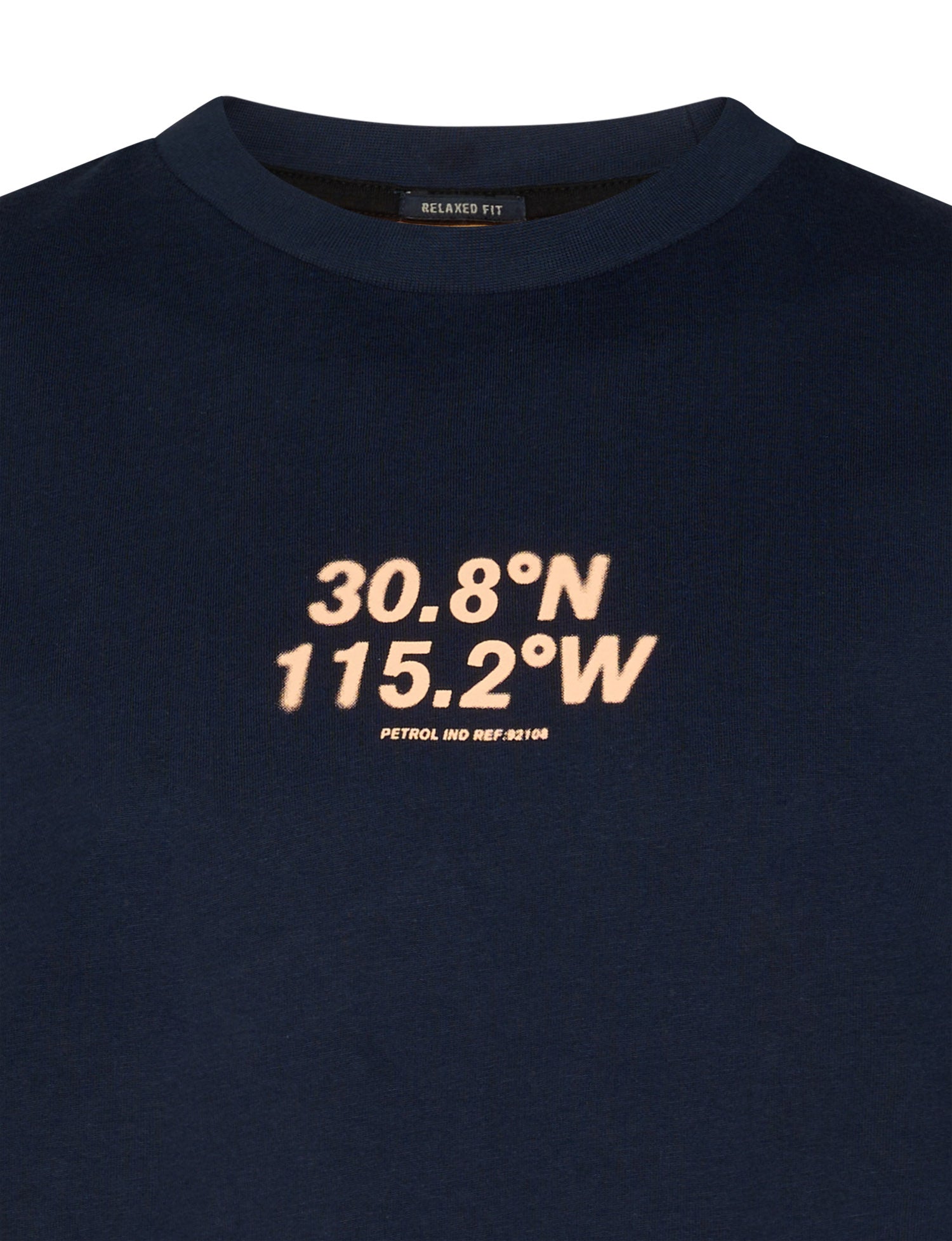 Petrol Industries Boys T-Shirt Short Sleeve Classic Print Relaxed Fit Navy Blue