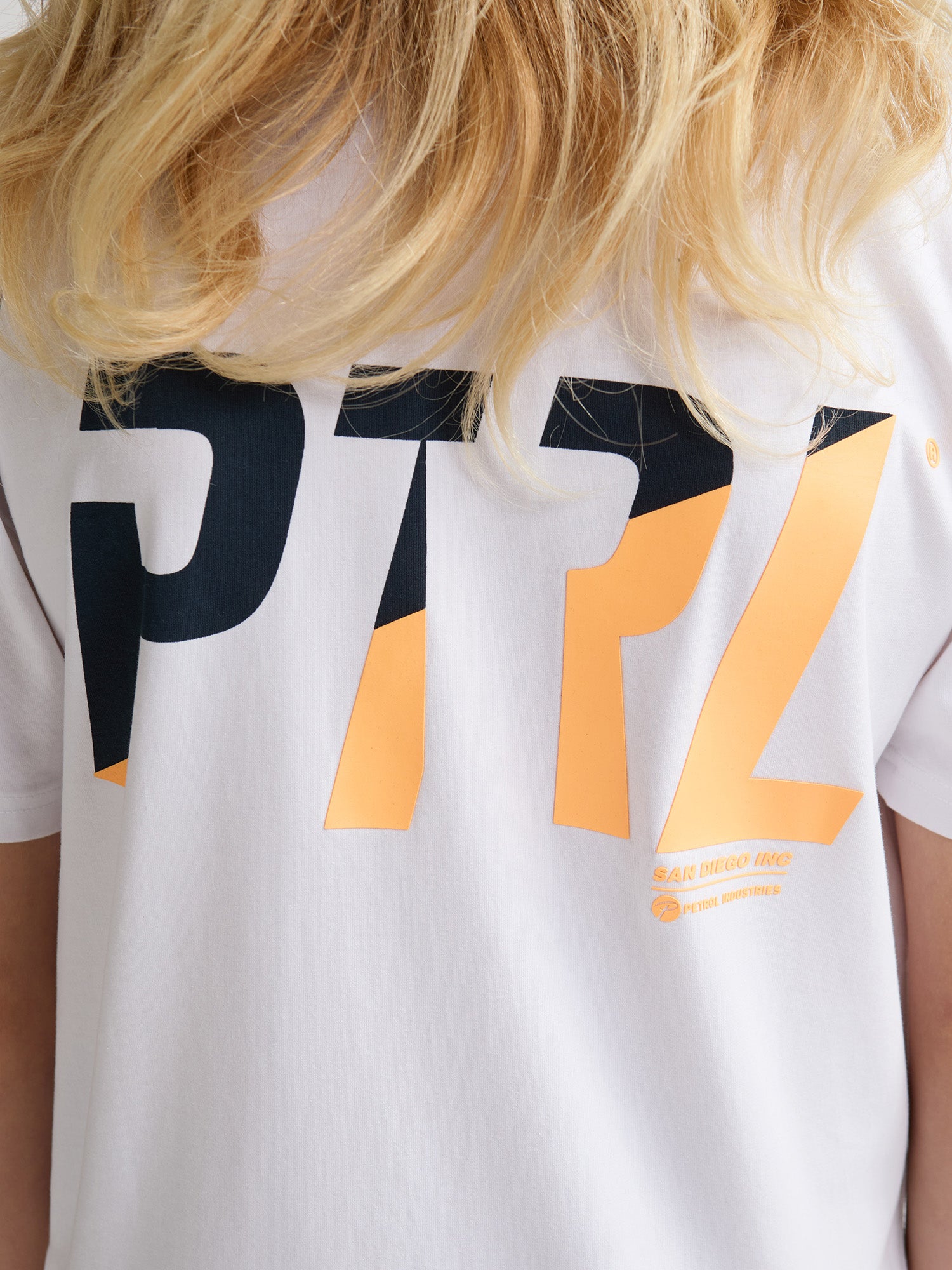 Petrol Industries Boys T-Shirt Short Sleeve Classic Print Relaxed Fit Bright White