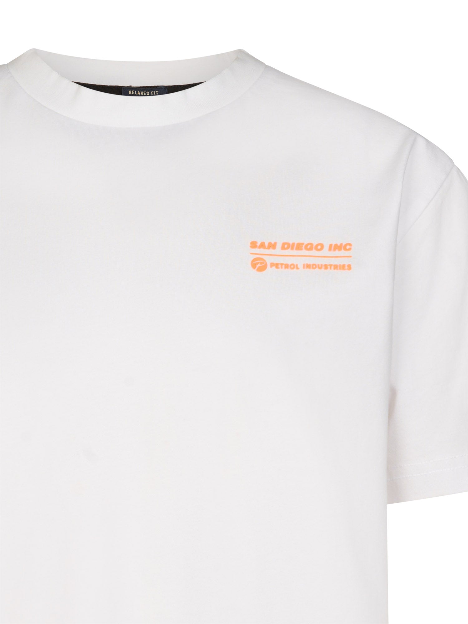 Petrol Industries Boys T-Shirt Short Sleeve Classic Print Relaxed Fit Bright White