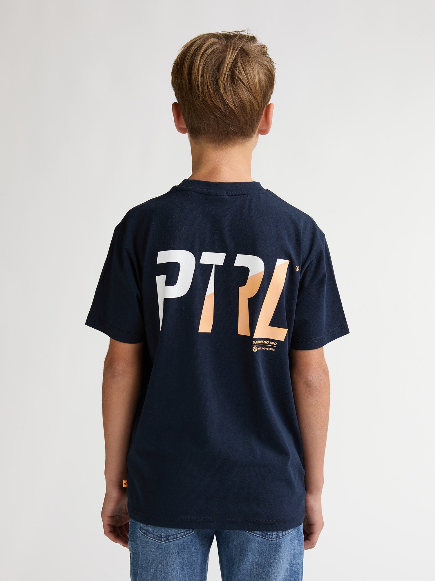 Petrol Industries Boys T-Shirt Short Sleeve Classic Print Relaxed Fit Navy Blue