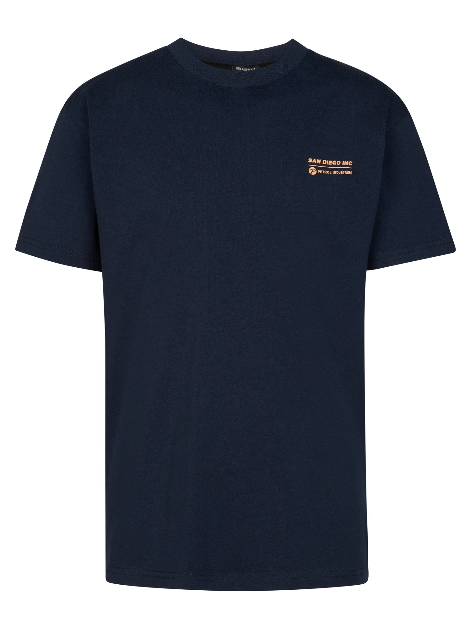 Petrol Industries Boys T-Shirt Short Sleeve Classic Print Relaxed Fit Navy Blue