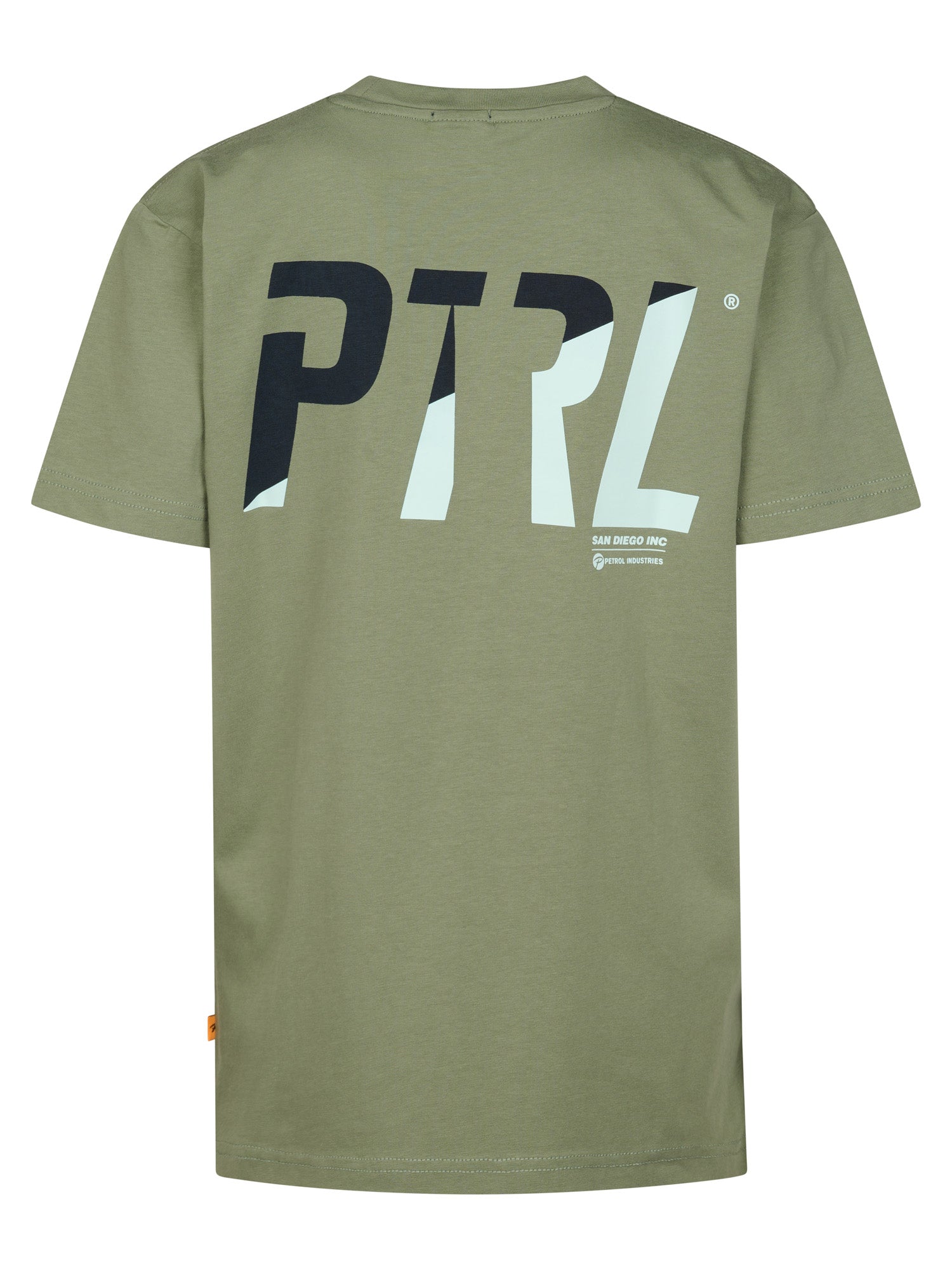 Petrol Industries Boys T-Shirt Short Sleeve Classic Print Relaxed Fit Sage