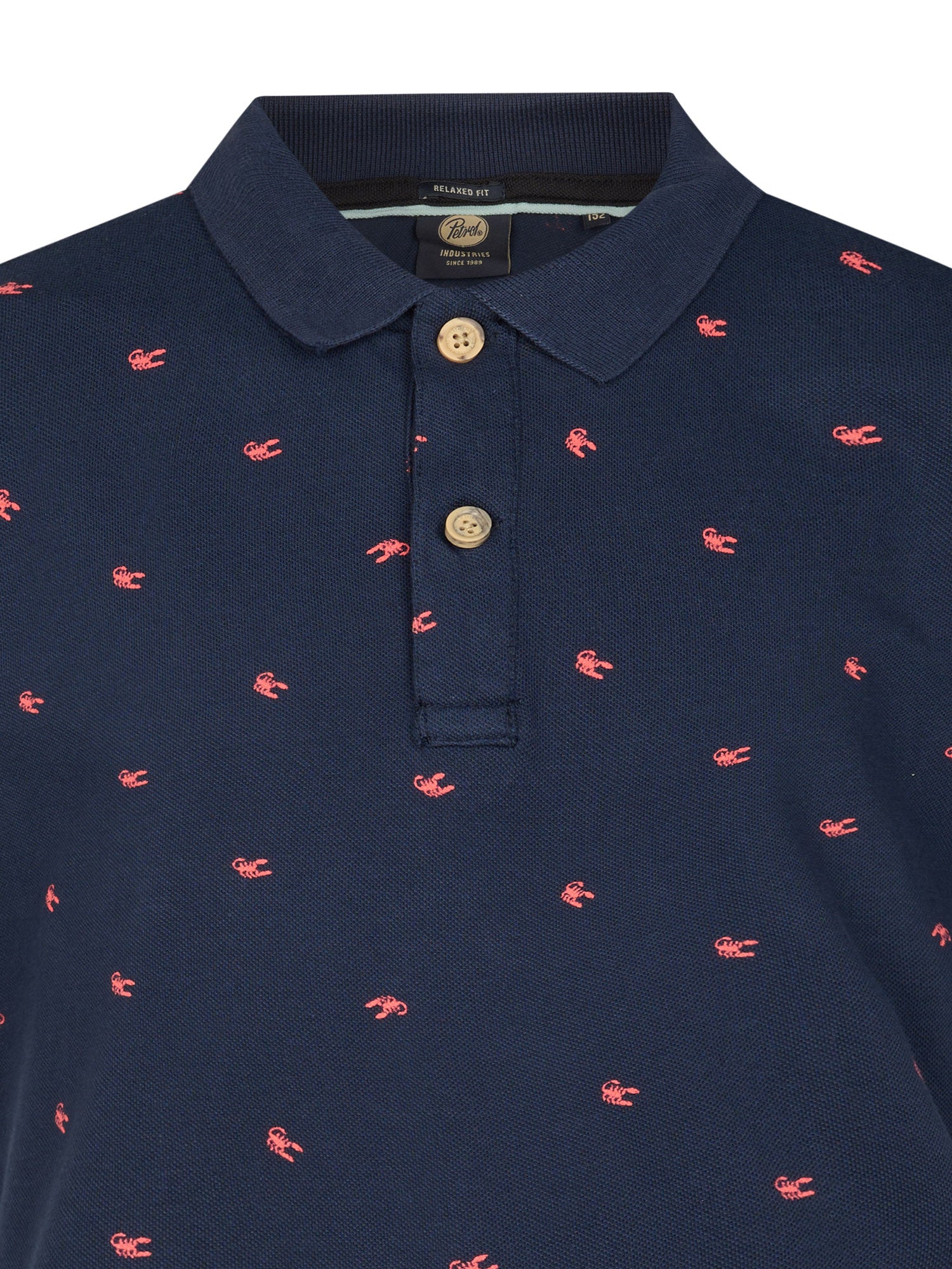 Petrol Industries Boys Polo Short Sleeve Relaxed Fit Navy Blue