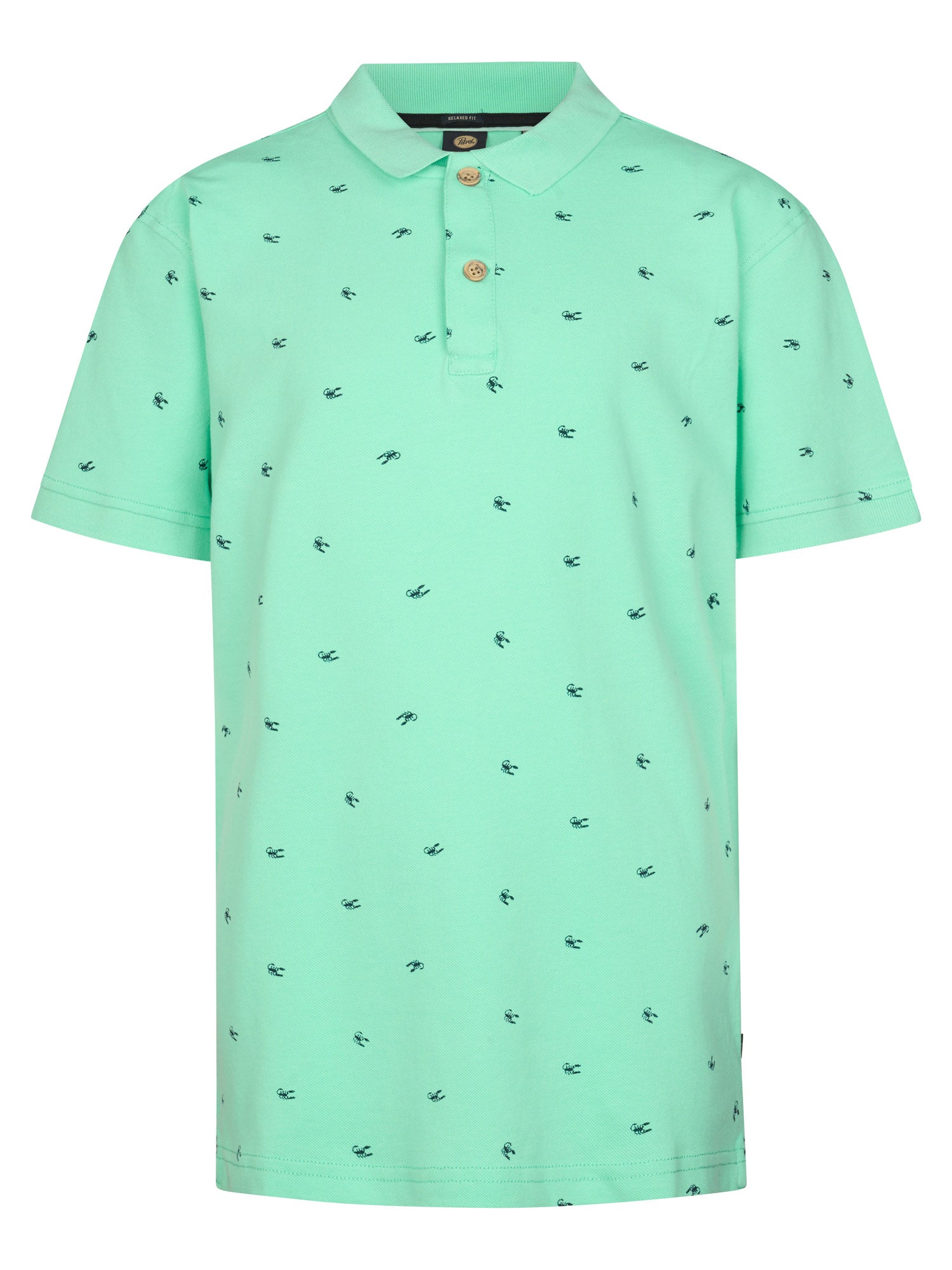 Petrol Industries Boys Polo Short Sleeve Relaxed Fit Green Aqua