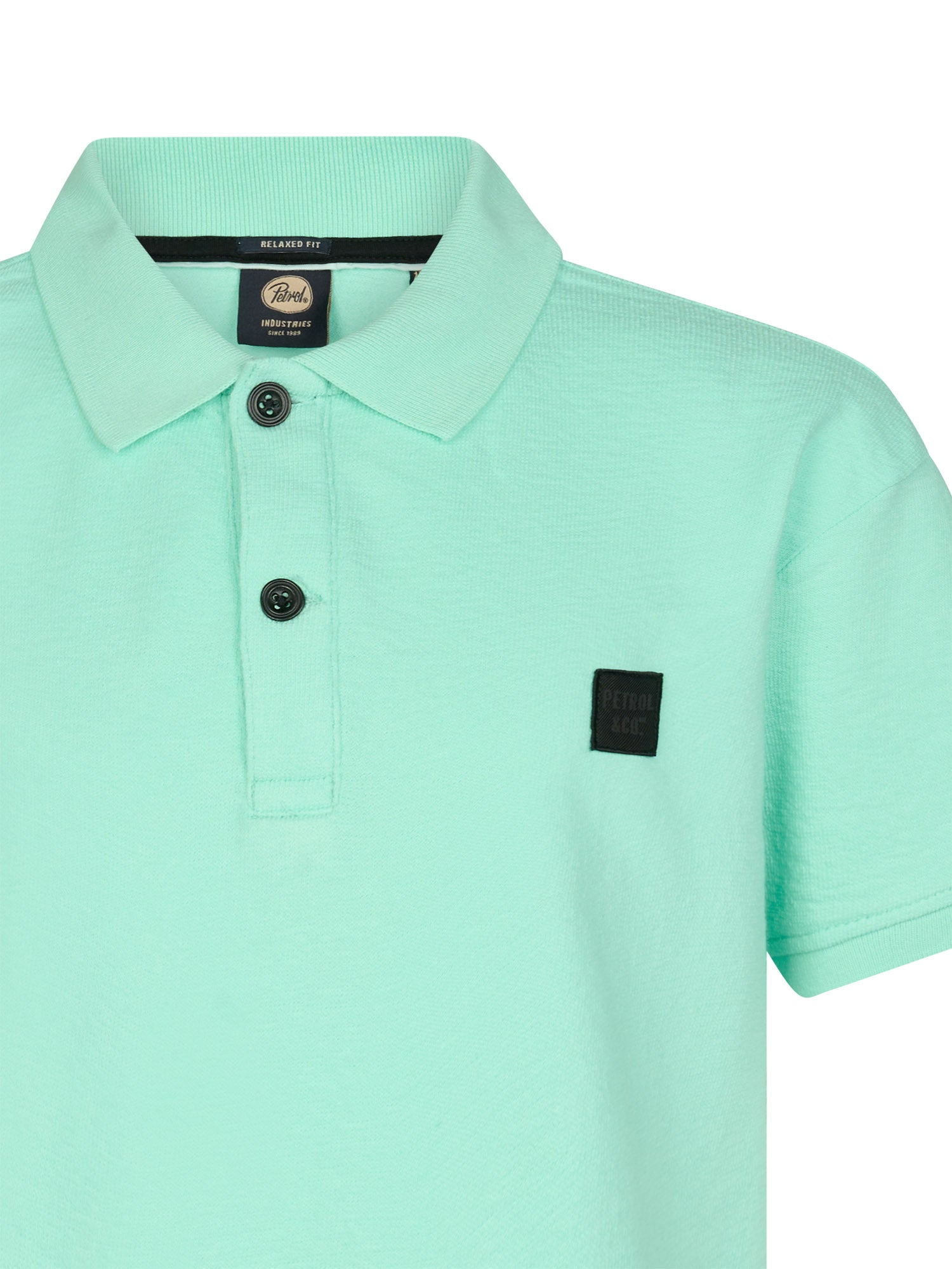 Petrol Industries Boys Polo Short Sleeve Relaxed Fit Green Aqua