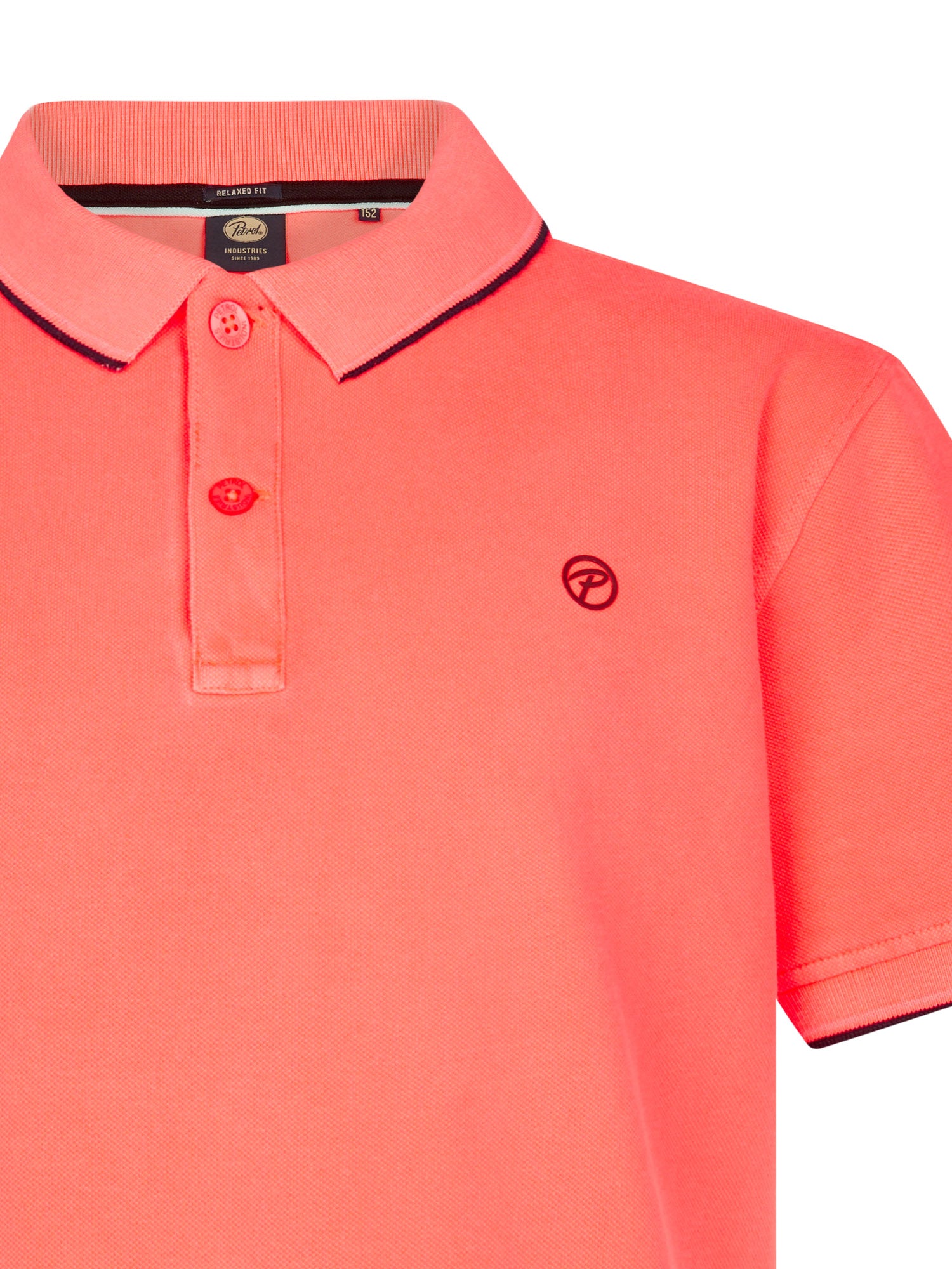 Petrol Industries Boys Polo Short Sleeve Relaxed Fit Fiery Coral