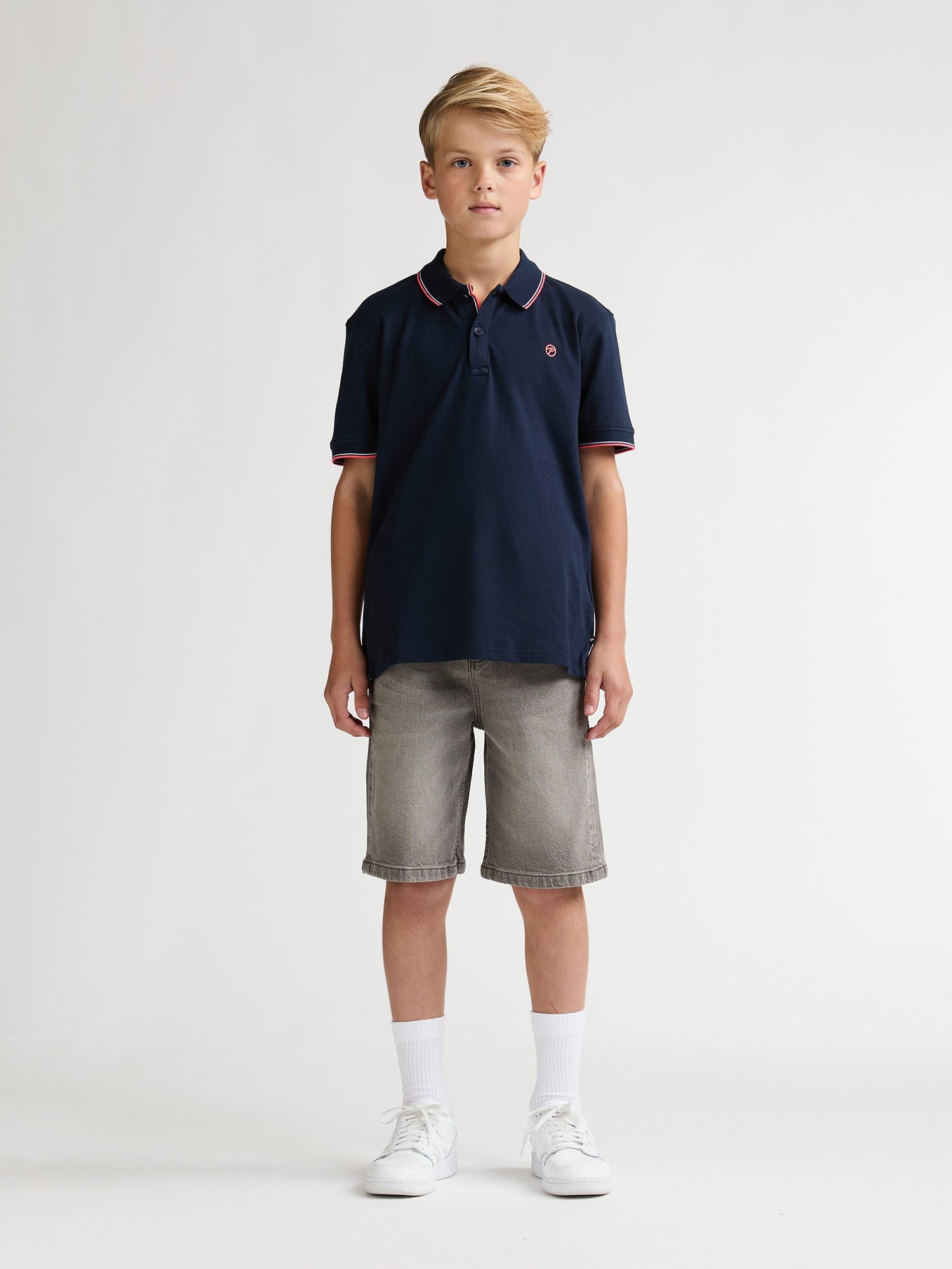 Petrol Industries Boys Polo Short Sleeve Relaxed Fit Navy Blue