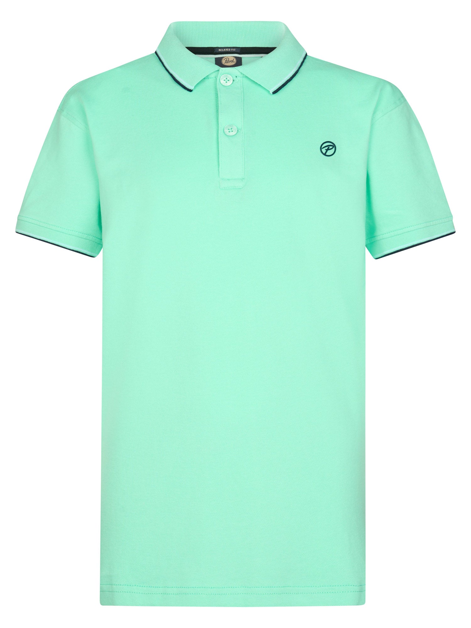 Petrol Industries Boys Polo Short Sleeve Relaxed Fit Green Aqua