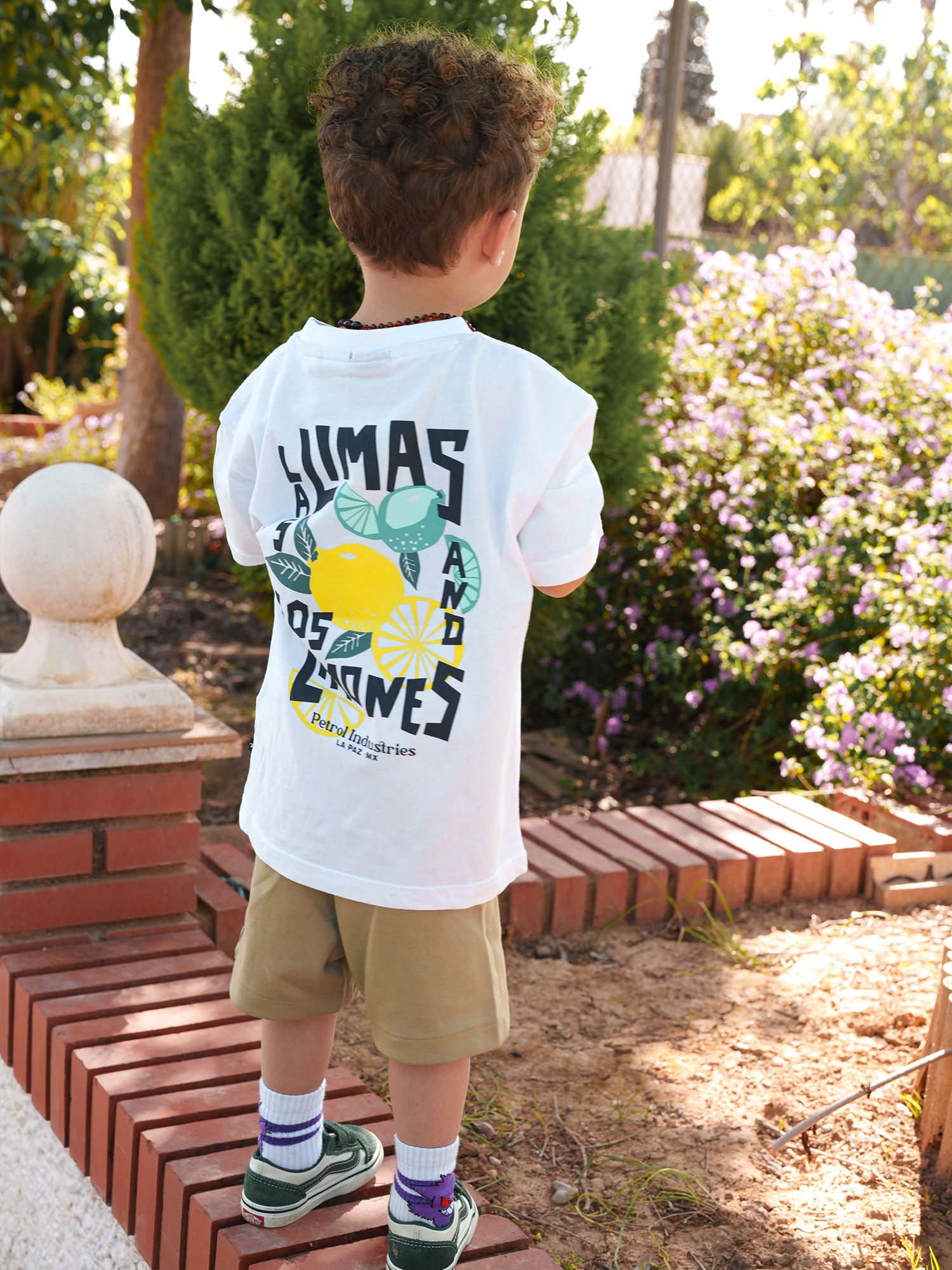 Petrol Industries Boys T-Shirt Short Sleeve Classic Print Relaxed Fit Bright White