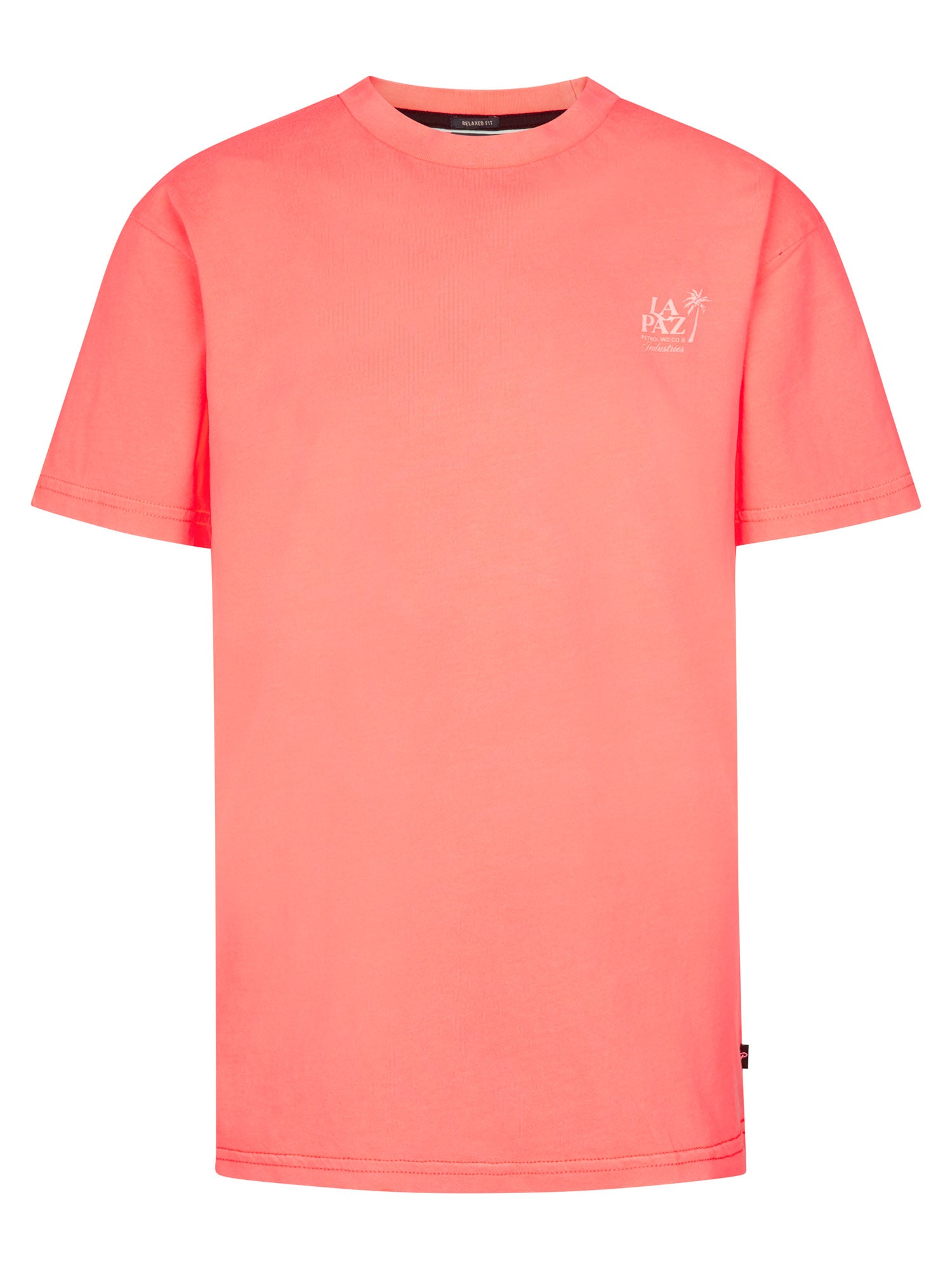 Petrol Industries Boys T-Shirt Short Sleeve Relaxed Fit Fiery Coral